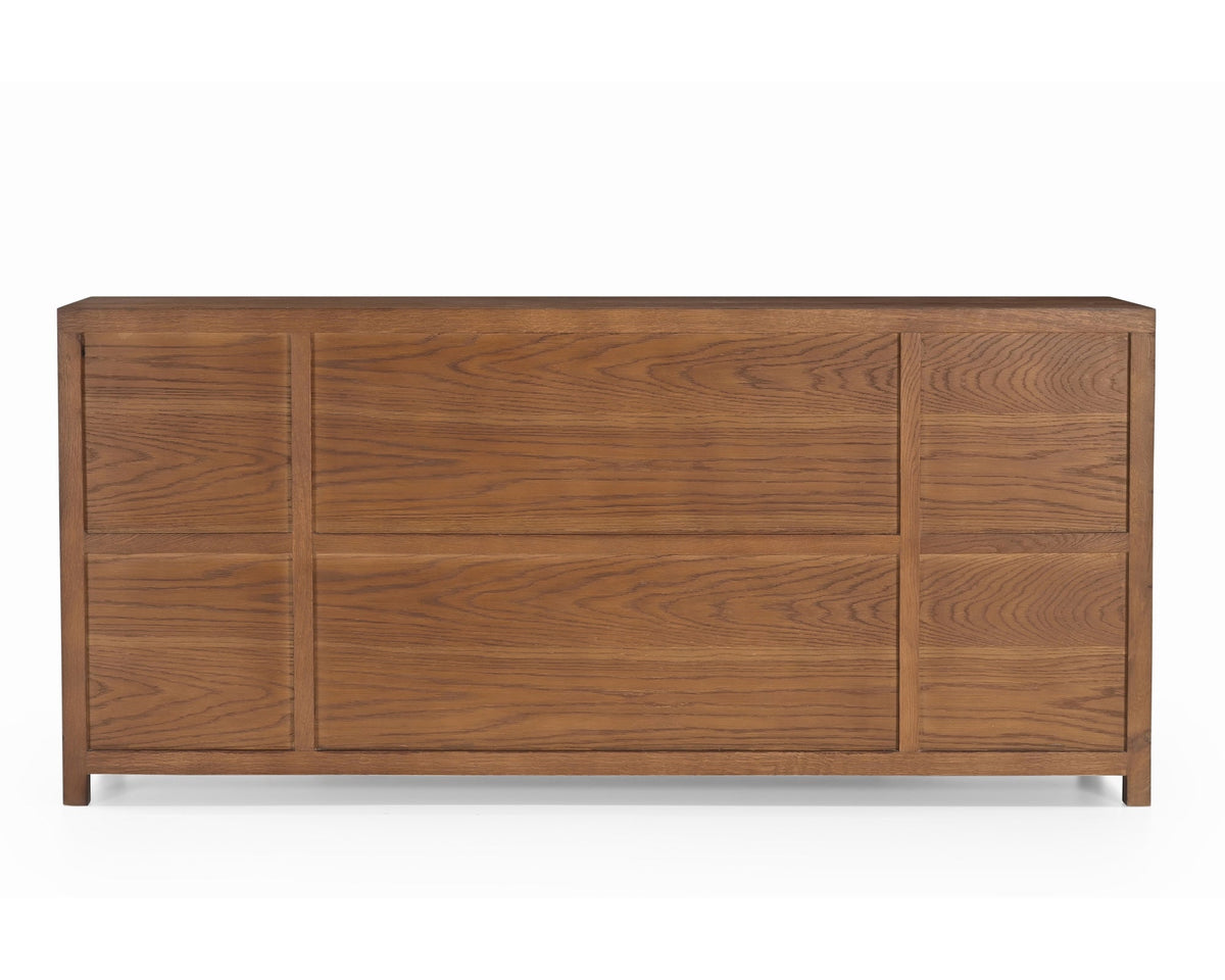 Llauna 4 Door Sideboard - Brushed Mid Brown Oak