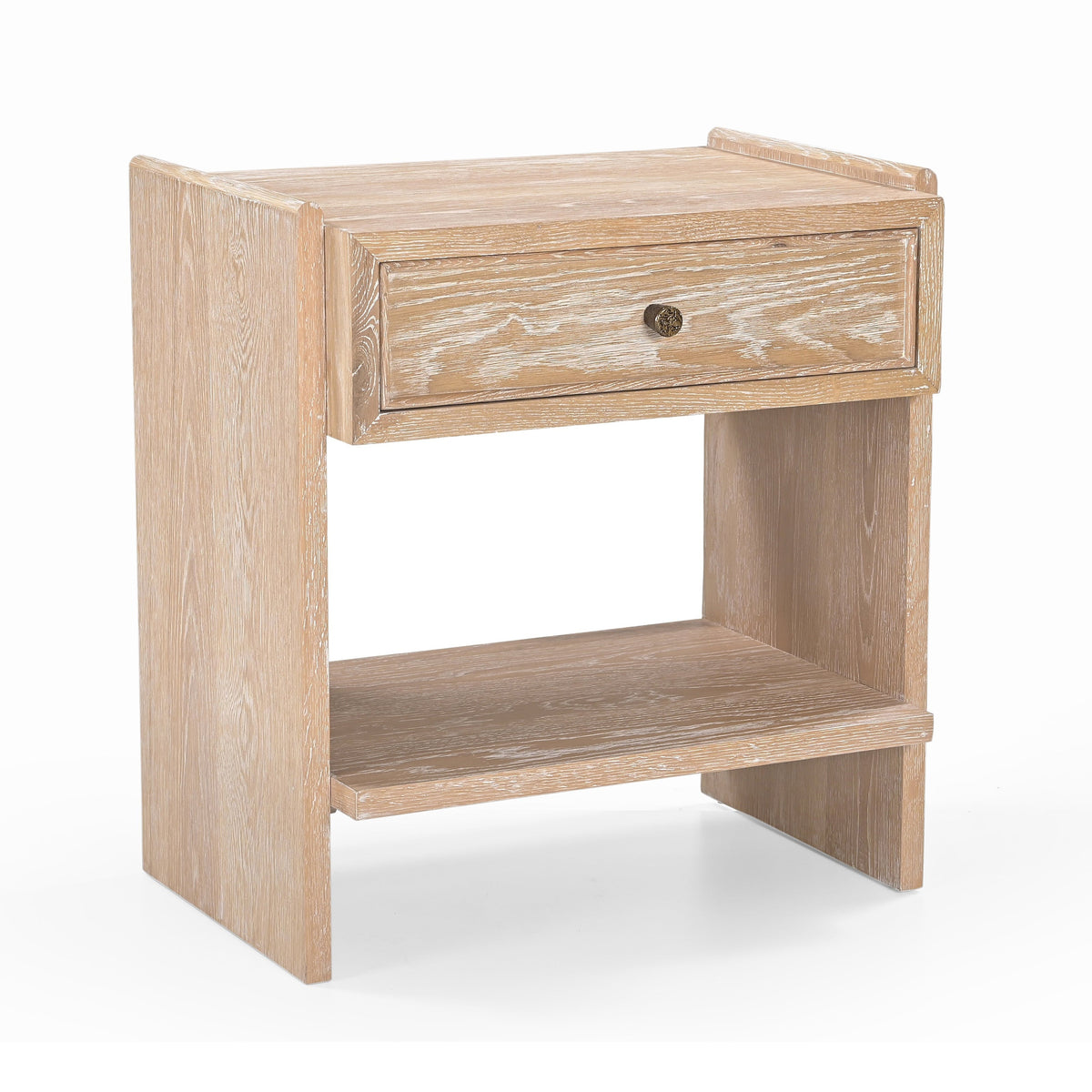 Trive Bedside Table - Brushed Natural American White Oak