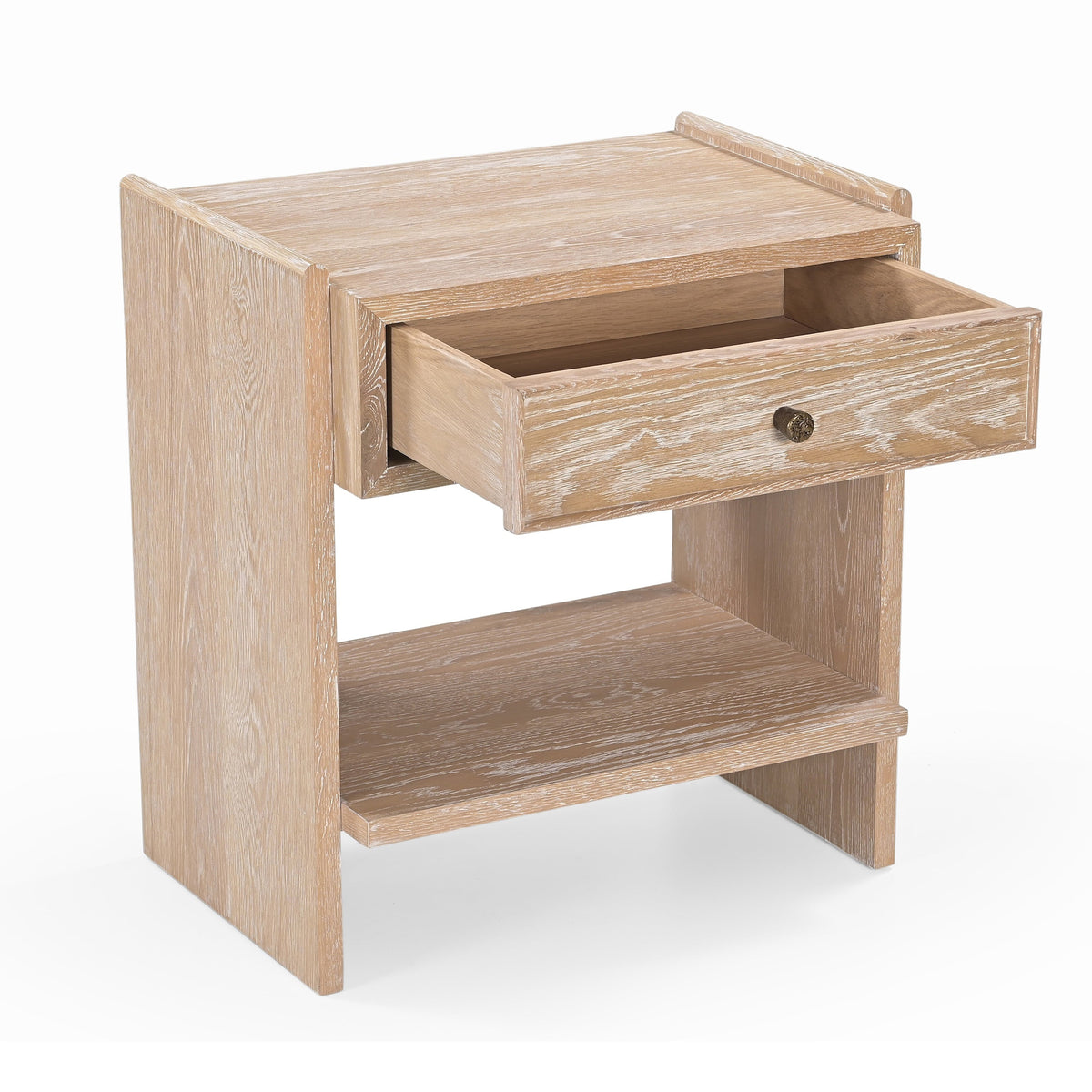 Trive Bedside Table - Brushed Natural American White Oak