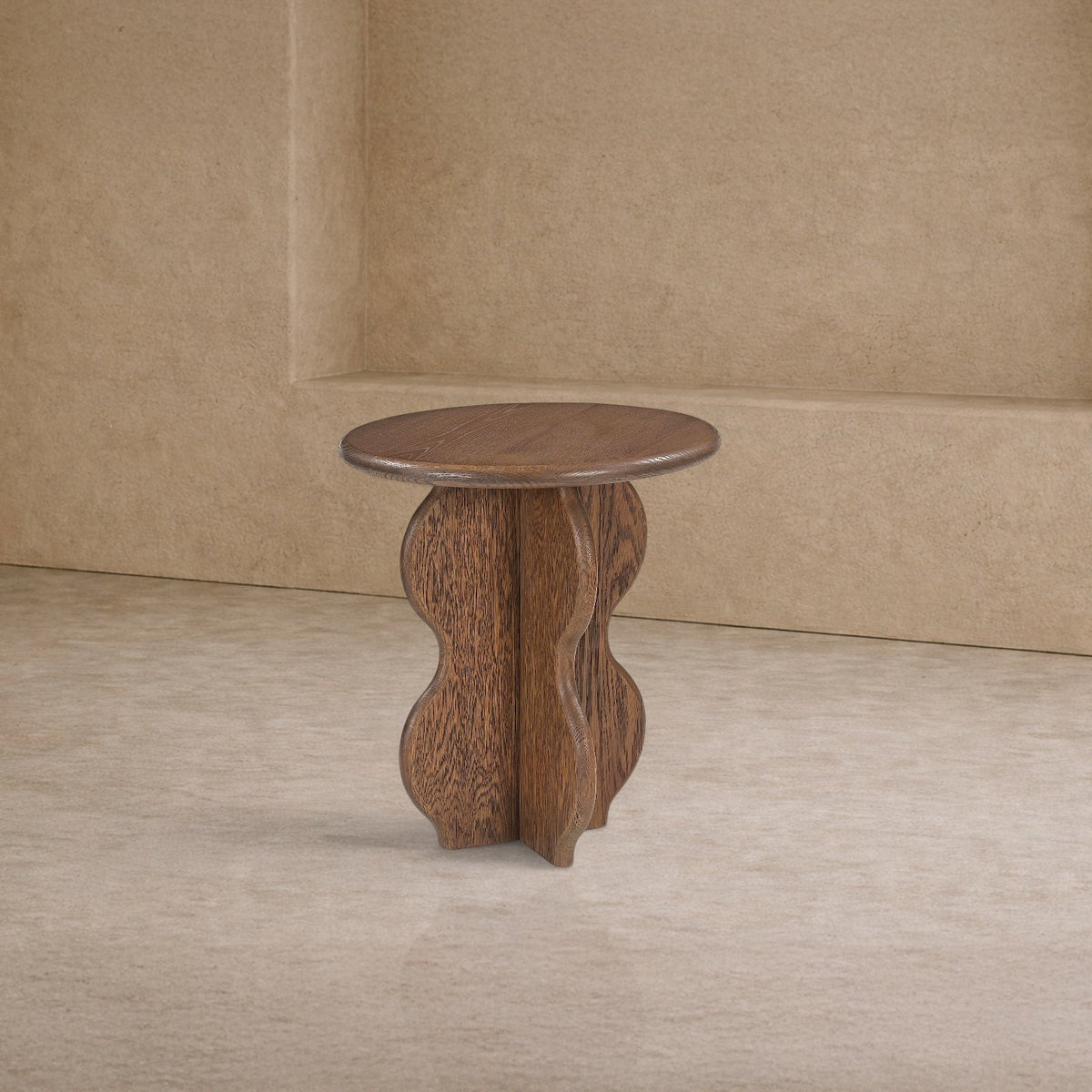 Oltok Side Table - Brushed Mid Brown Oak