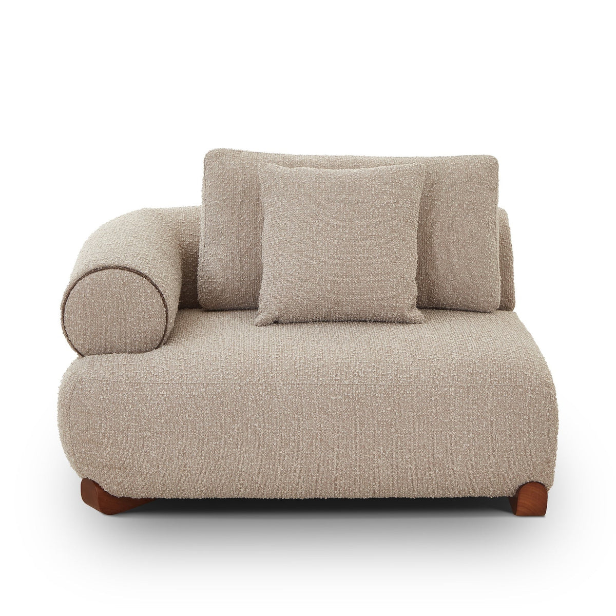 Cotto Modular Sofa Right - Amalfy Taupe & Mid Brown