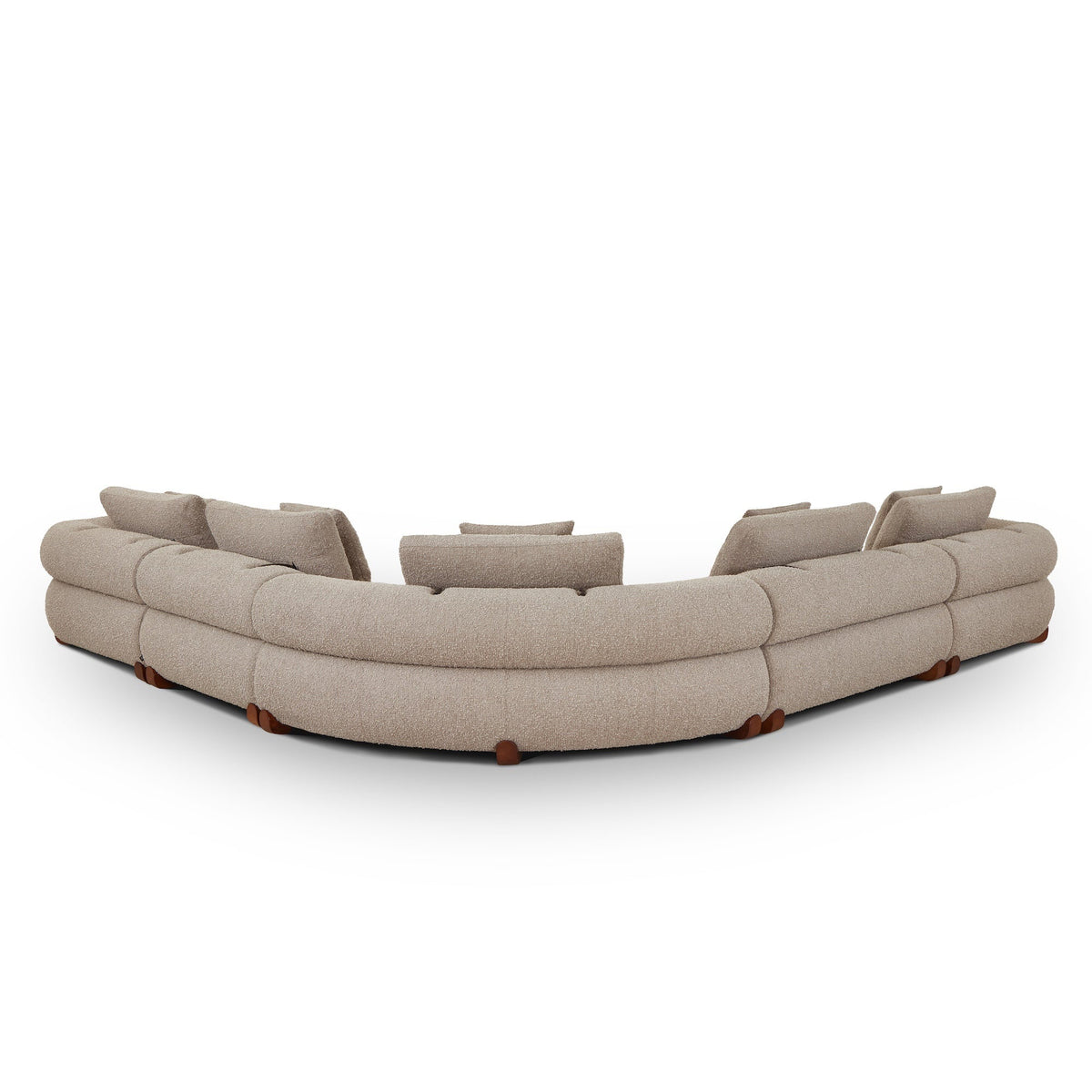 Cotto Modular Sofa Corner - Amalfy Taupe & Mid Brown