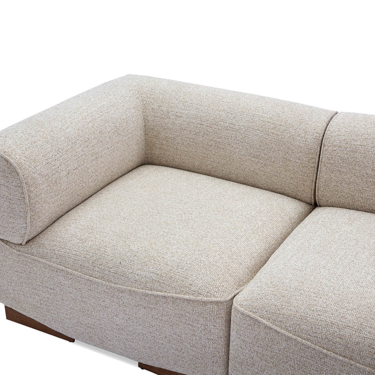 Demure Sofa - Nordic Sand/Mid Brown