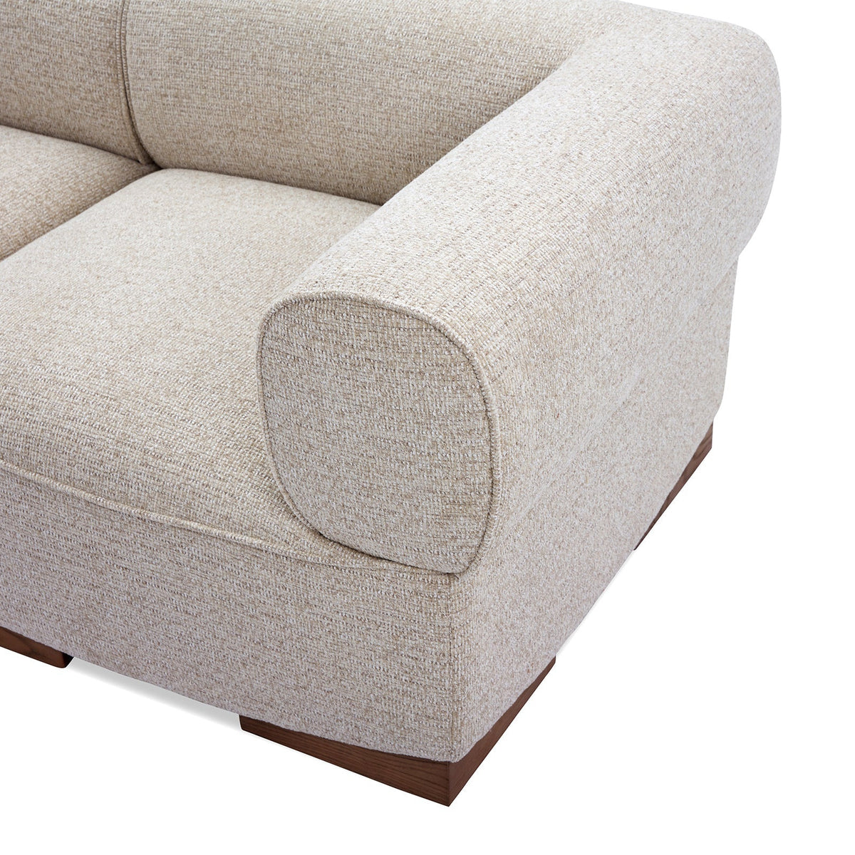 Demure Sofa - Nordic Sand/Mid Brown