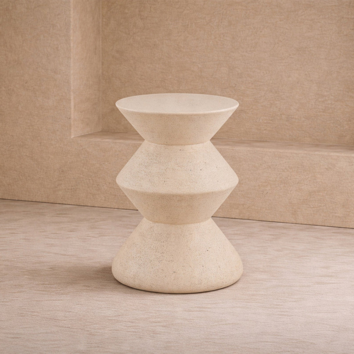 Zinda Side Table - Sandstone