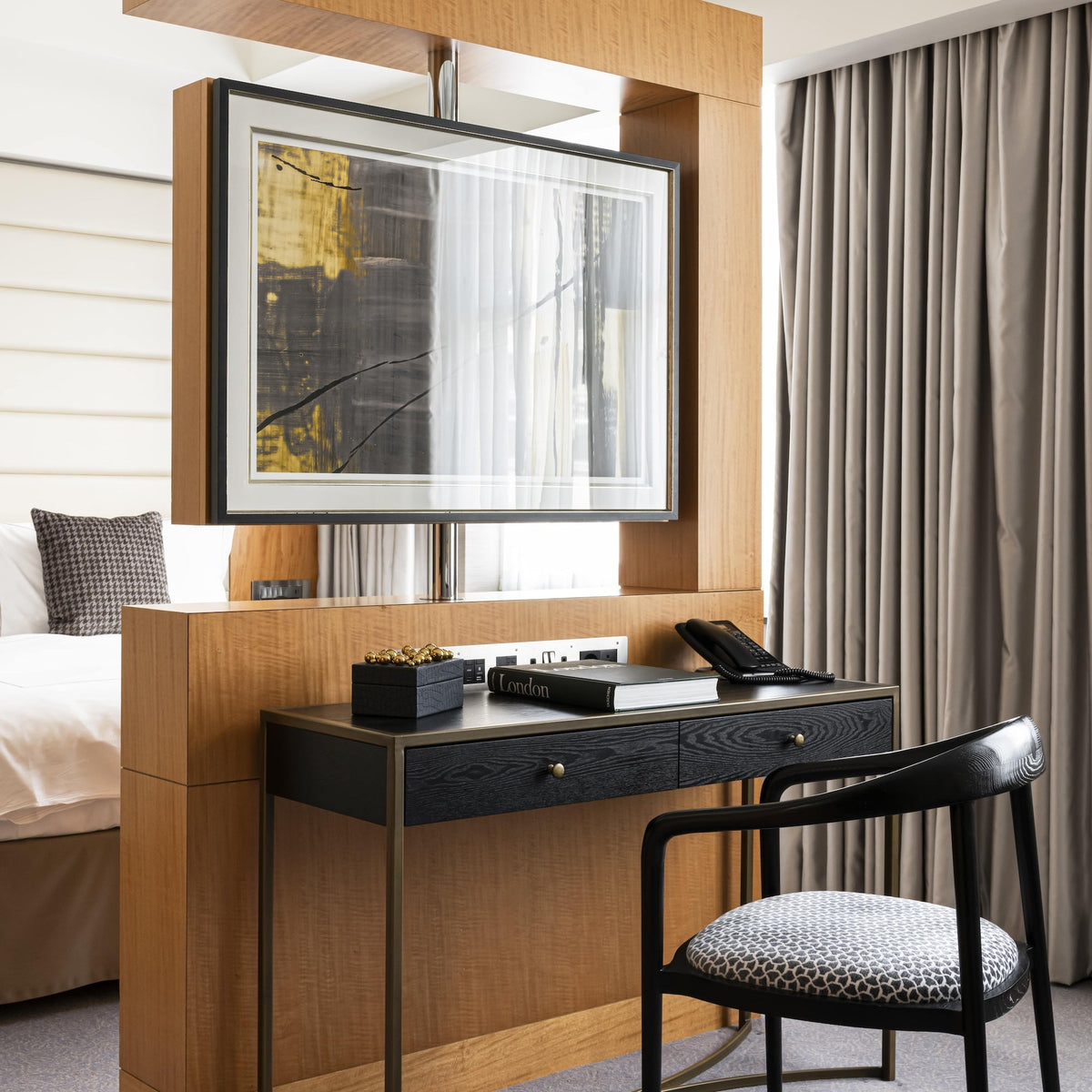 Rivoli Dressing Table - Black Ash Veneer