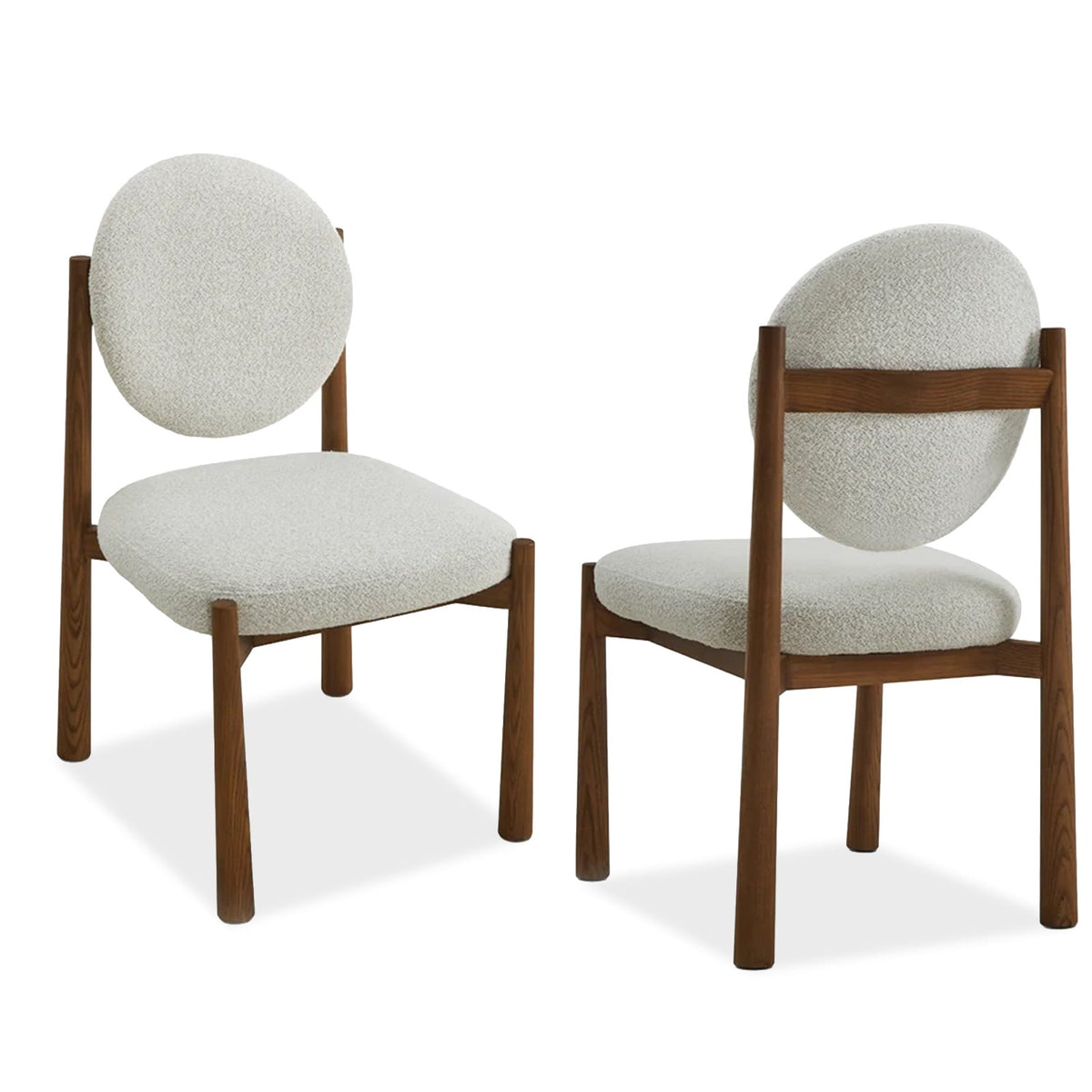 Latina Dining Chair (set of 2) - Capella Ivory & Mid Brown