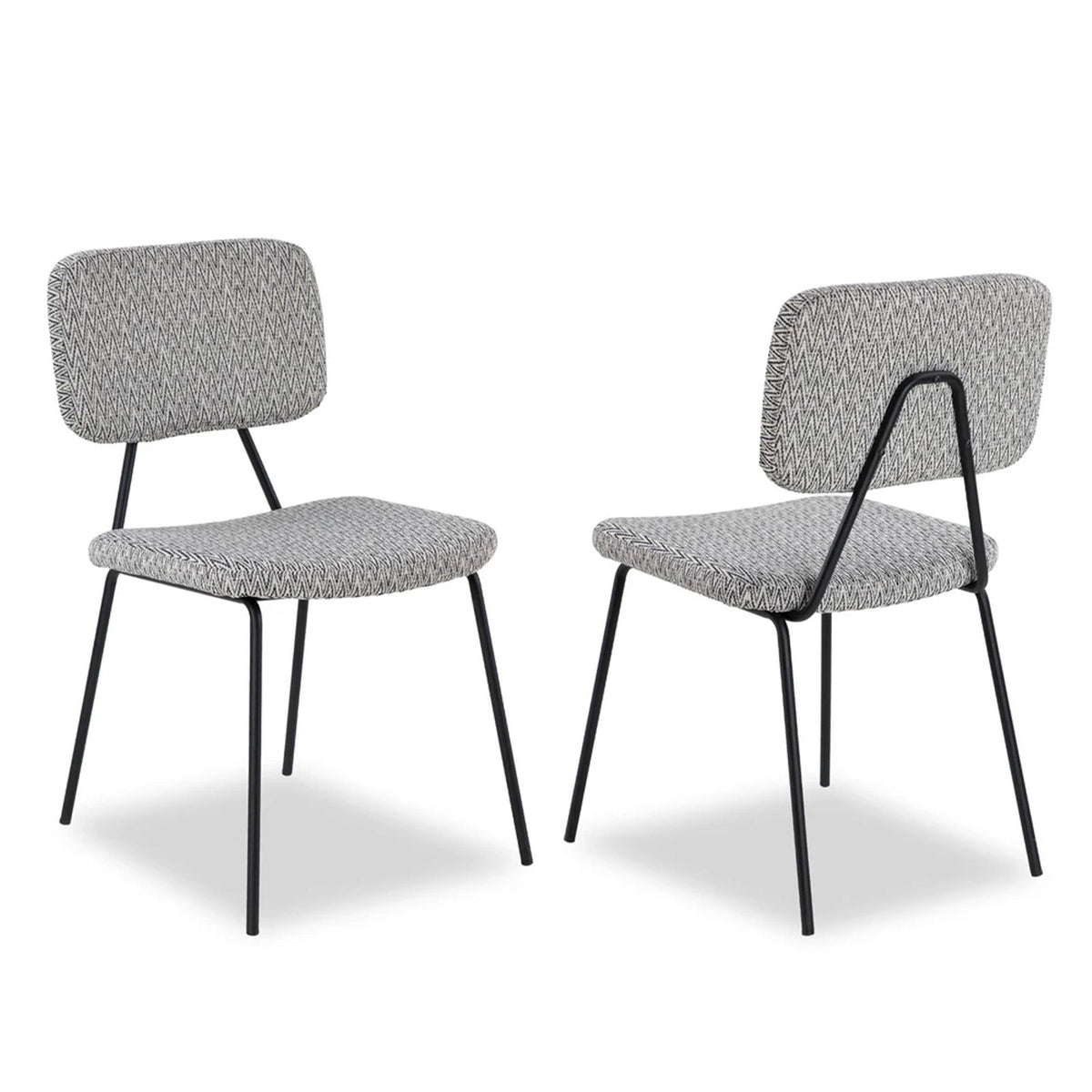 Tatini Dining Chair - Emporio Pattern Fabric ( Set of 2)