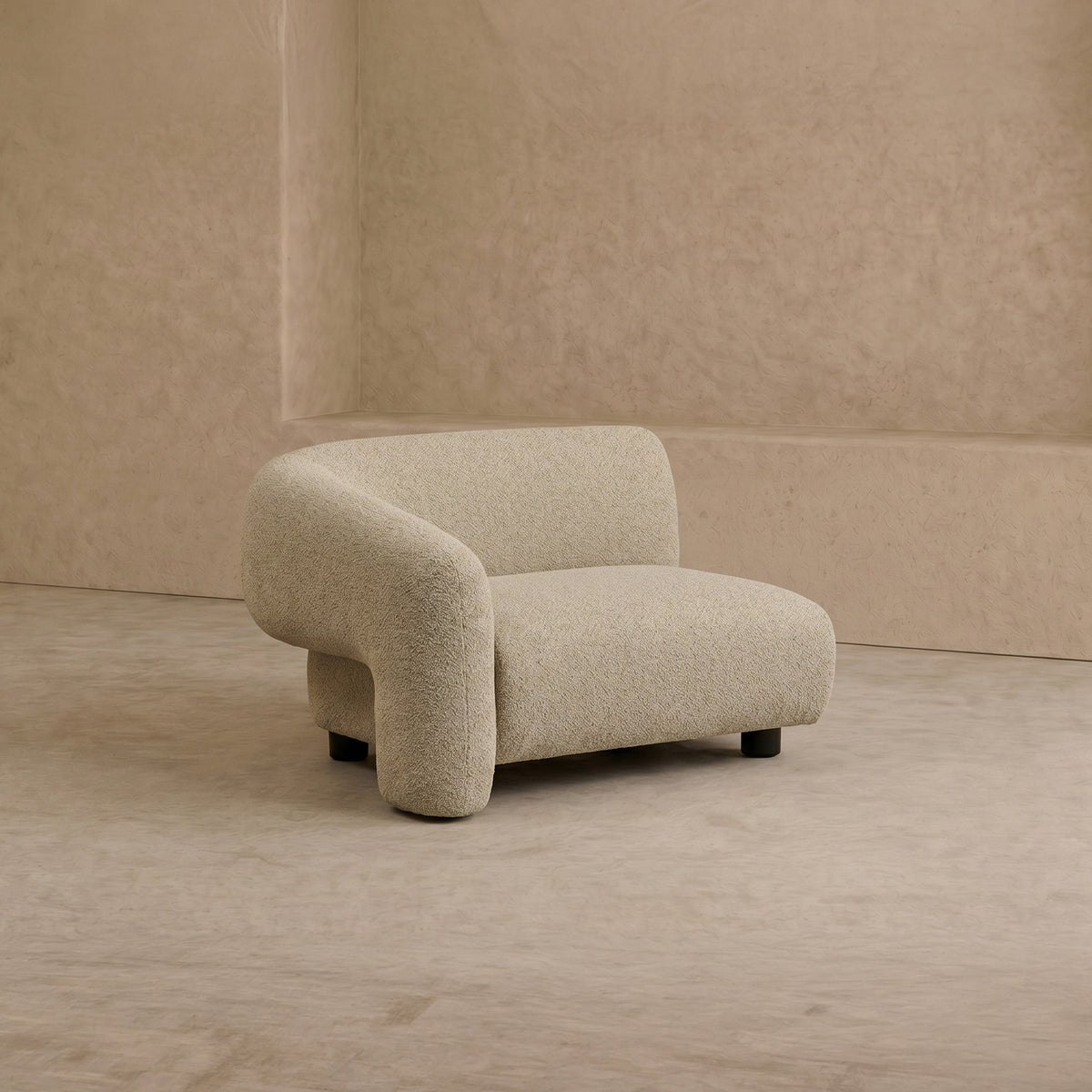 Erin Modular Sofa Right - Capela Sand/ Black