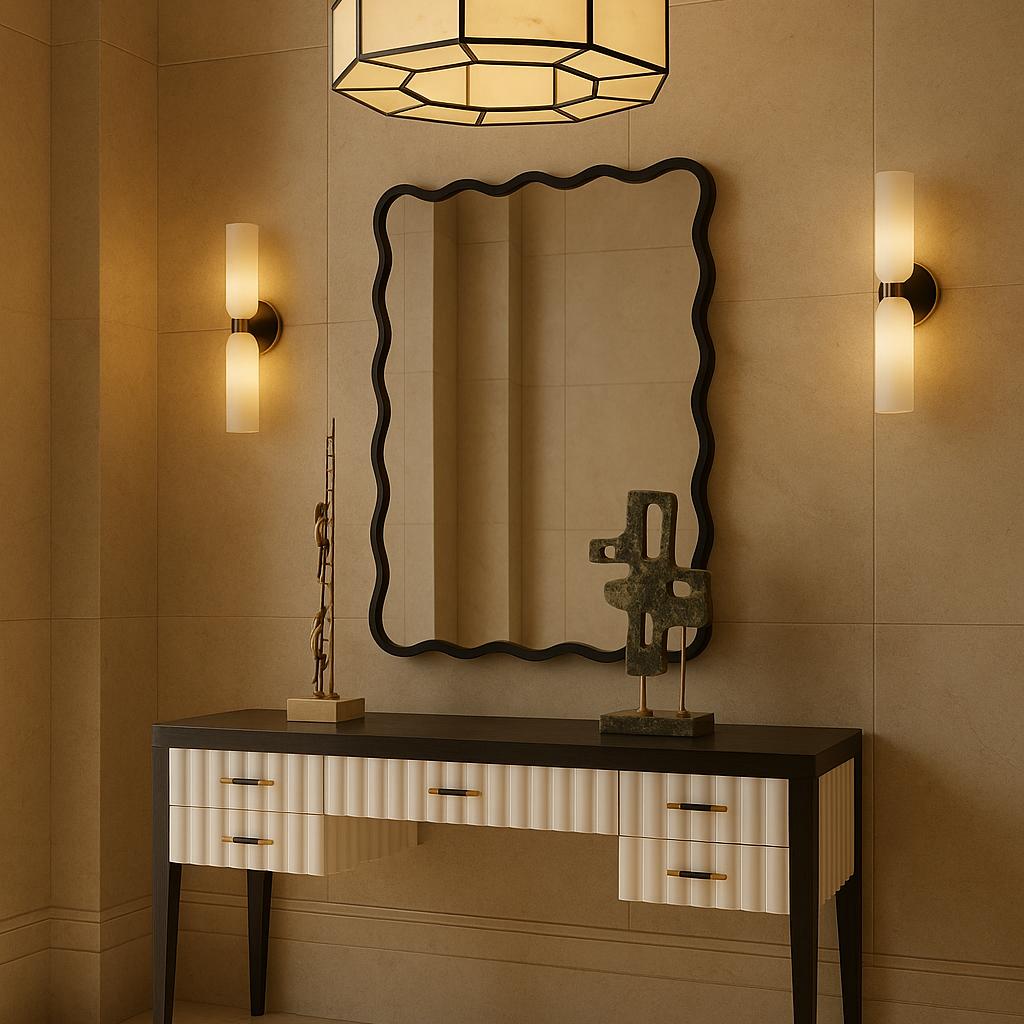 Talia Mirror - Black MDF