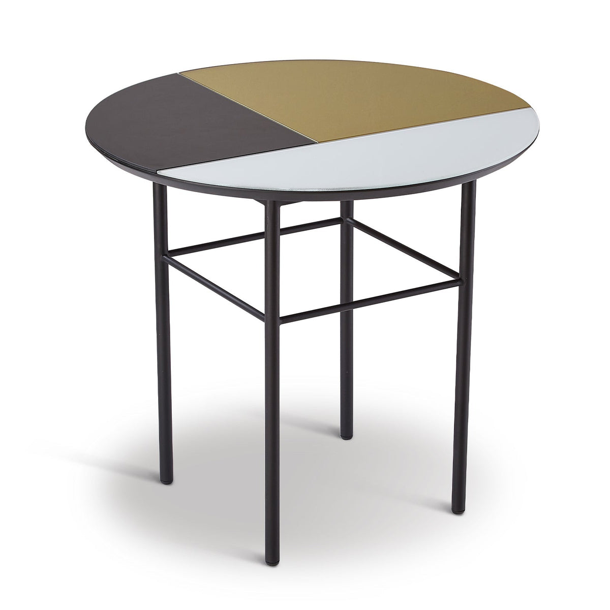 Orphenus Side Table - Matt Black on Steel