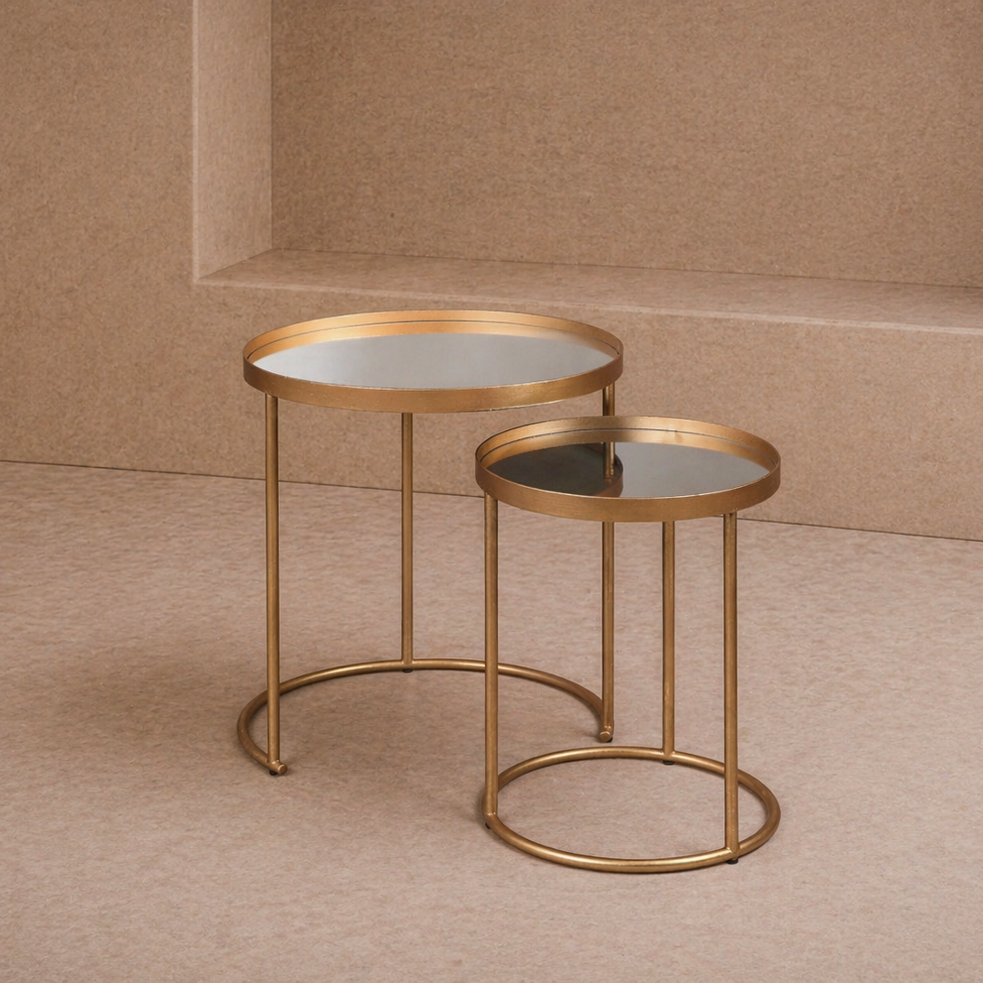 Song Side Tables - Antique Gold