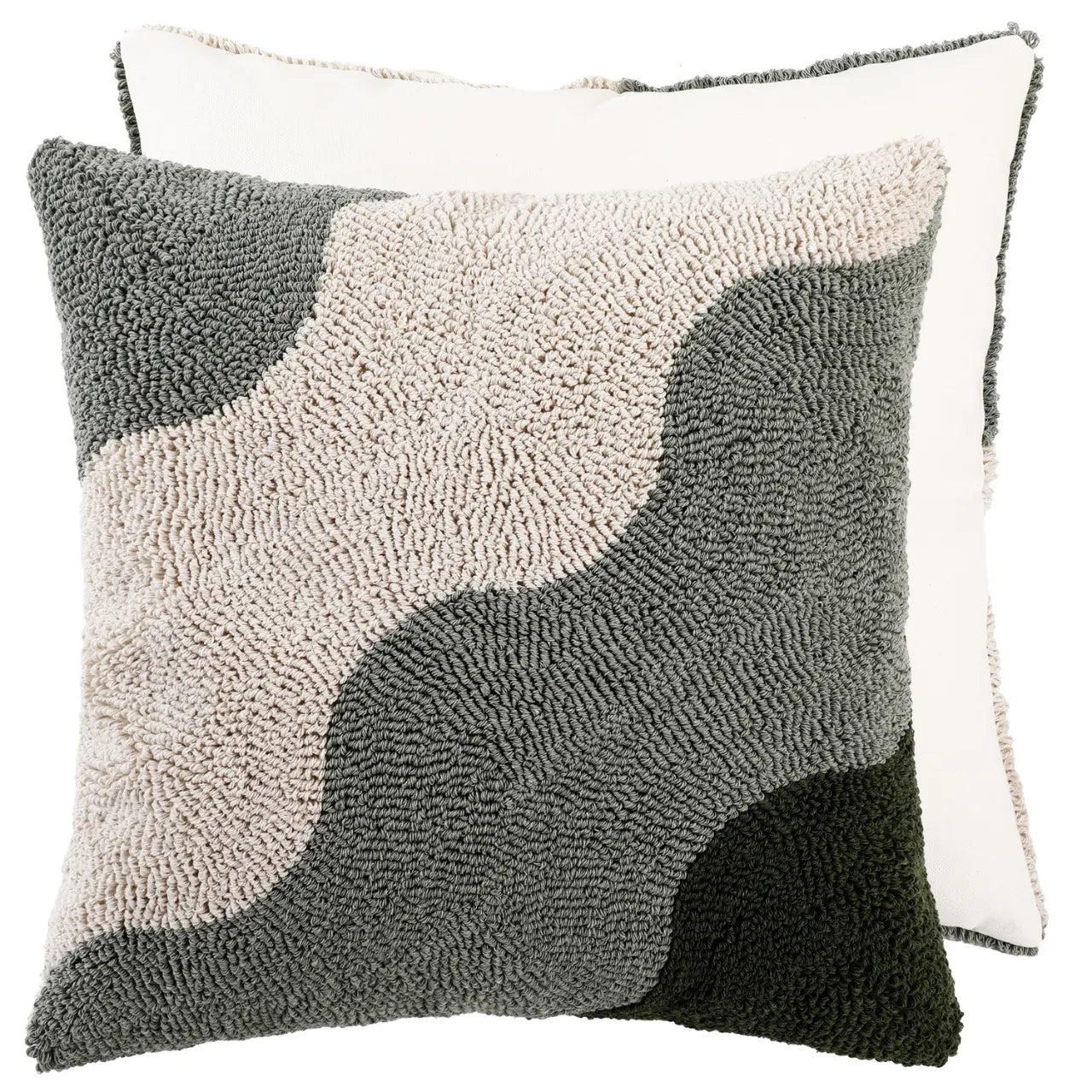 Small Abstract looped Cushion 43x43cm
