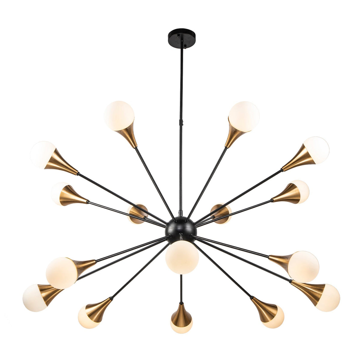 Gamma Pendant Lamp - Black Antique Brass