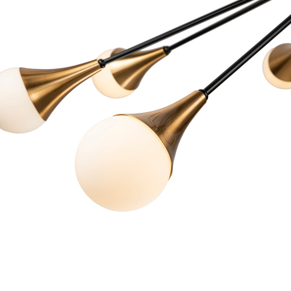 Gamma Pendant Lamp - Black Antique Brass