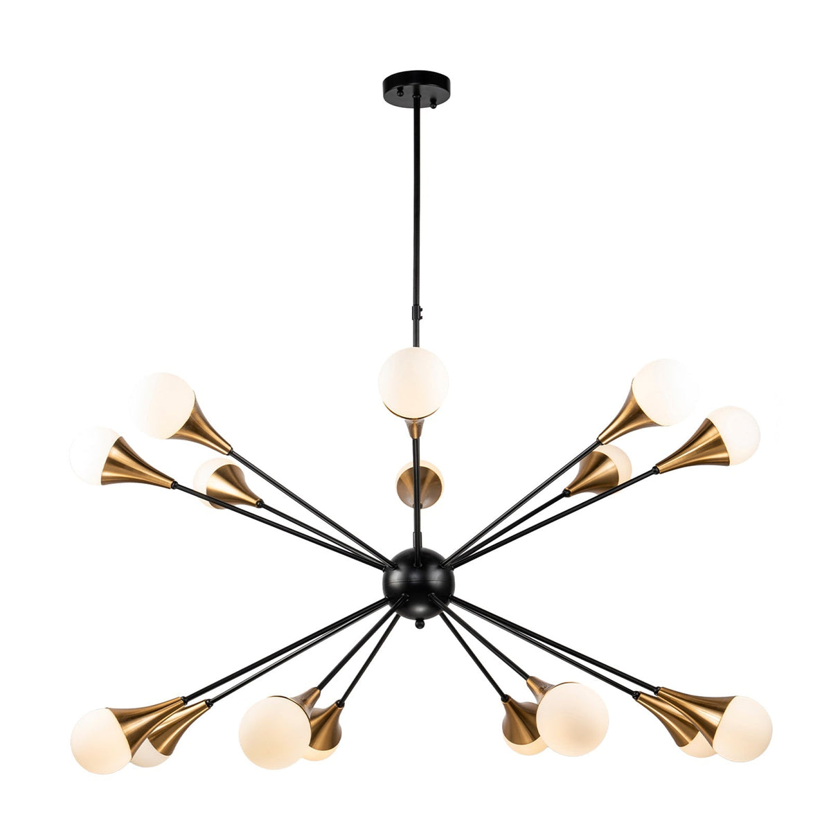 Gamma Pendant Lamp - Black Antique Brass