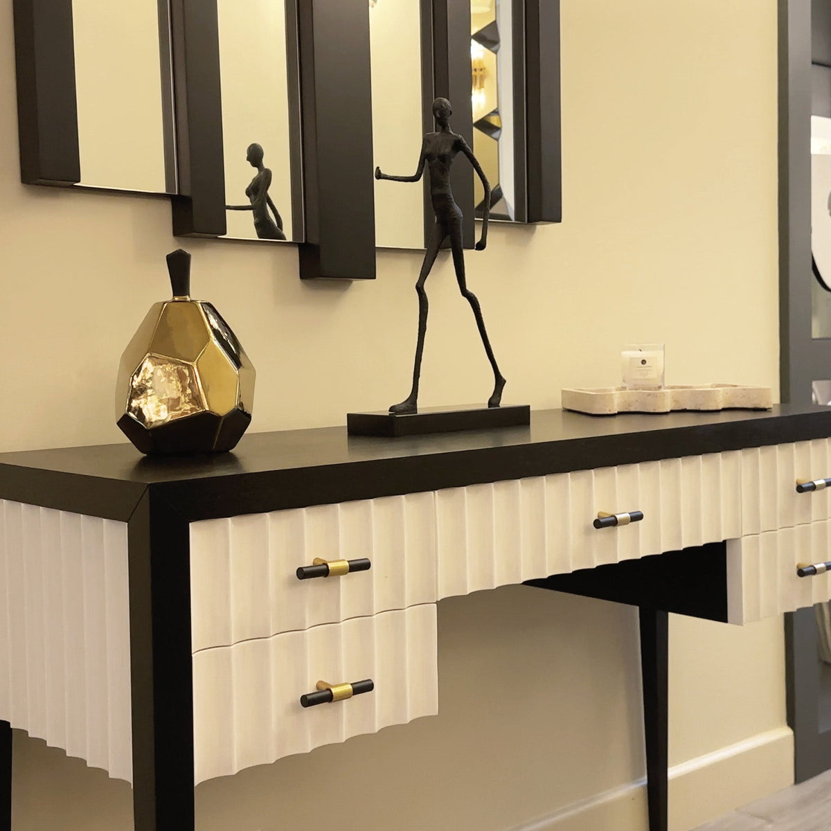 Malibu Console Table - Black Veneer