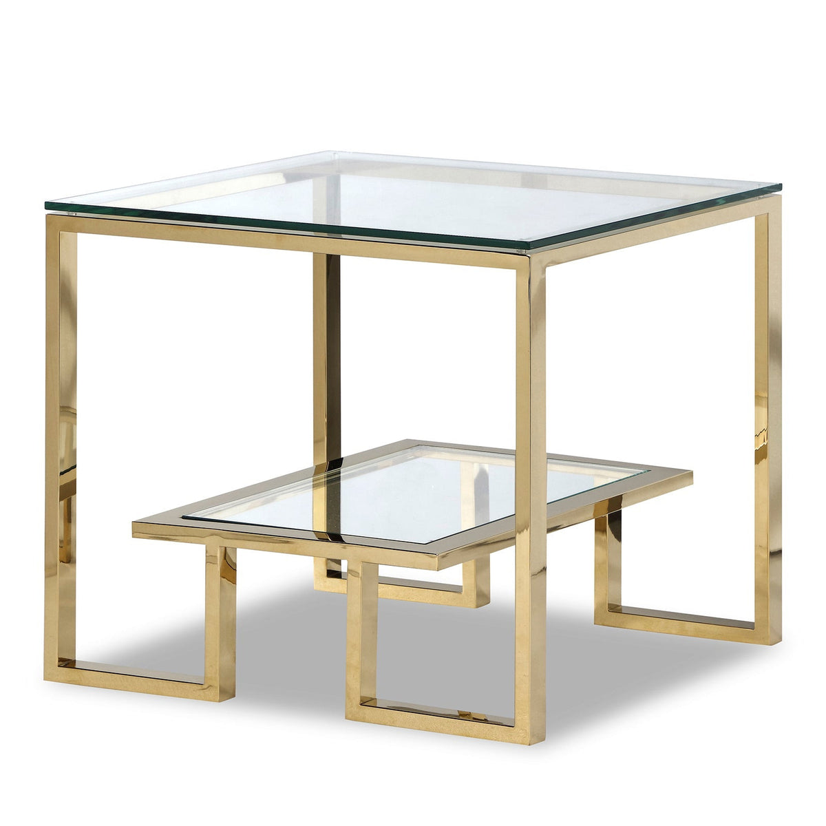 Mayfair Side Table - Polished Brass