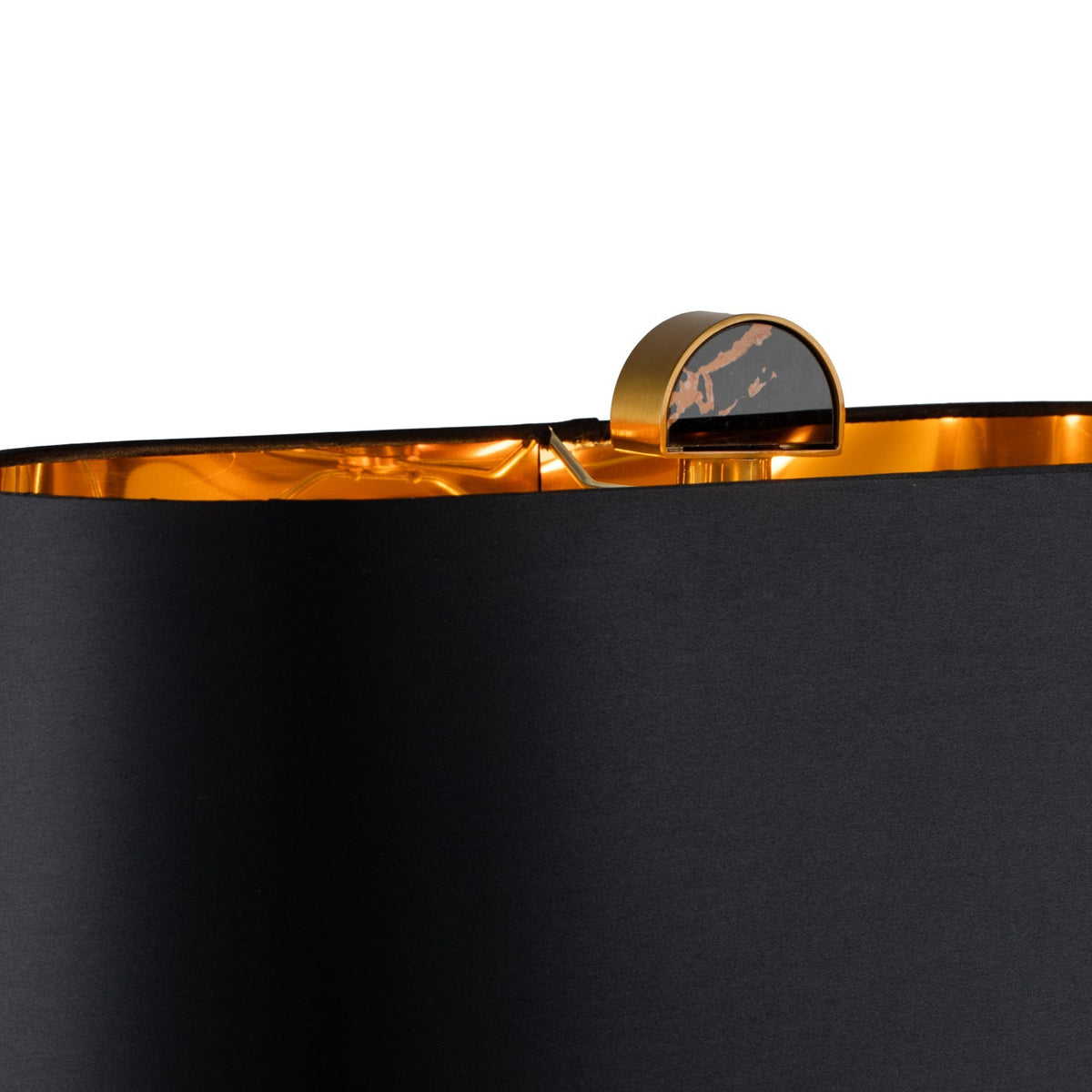 Coleman Table Lamp - Brown Marble/Brushed Brass