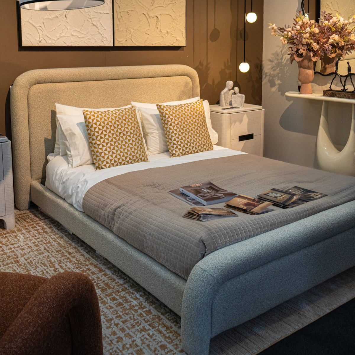 Bareta King Size Bed - Capella Sand