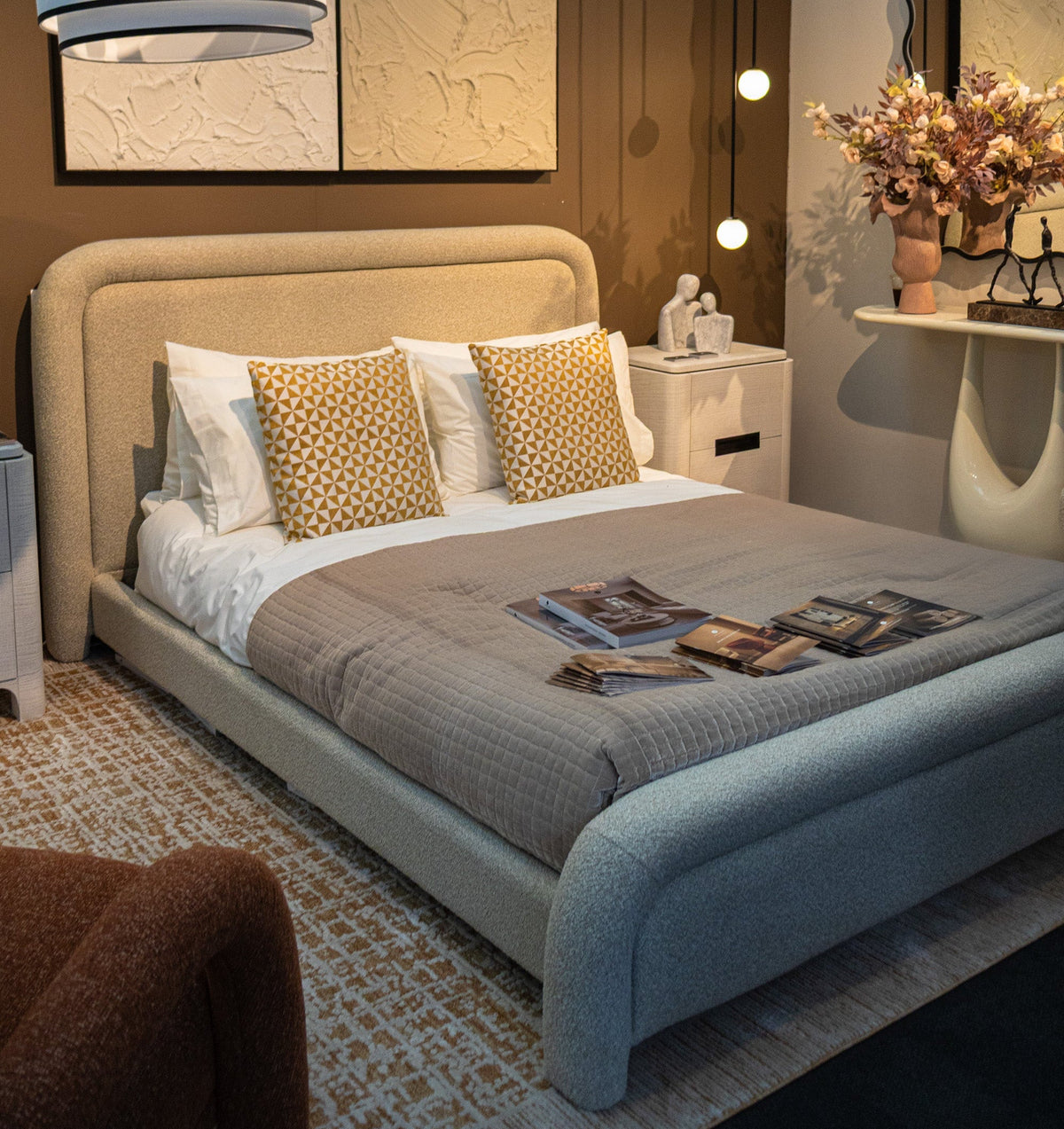 Bareta King Size Bed - Capella Sand