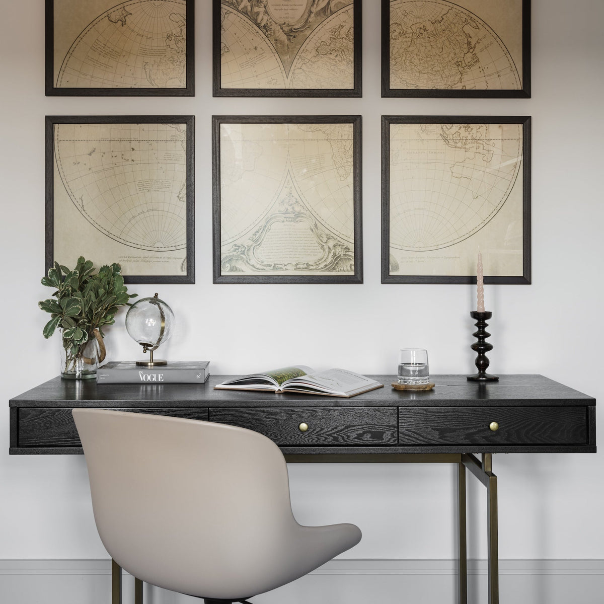 Hamilton Desk - Antique Brass