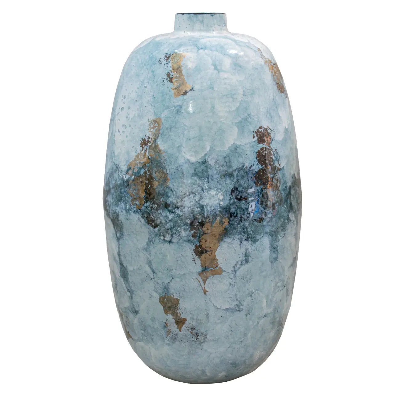 Igino Cloudburst Enamel  Set of Two Vases
