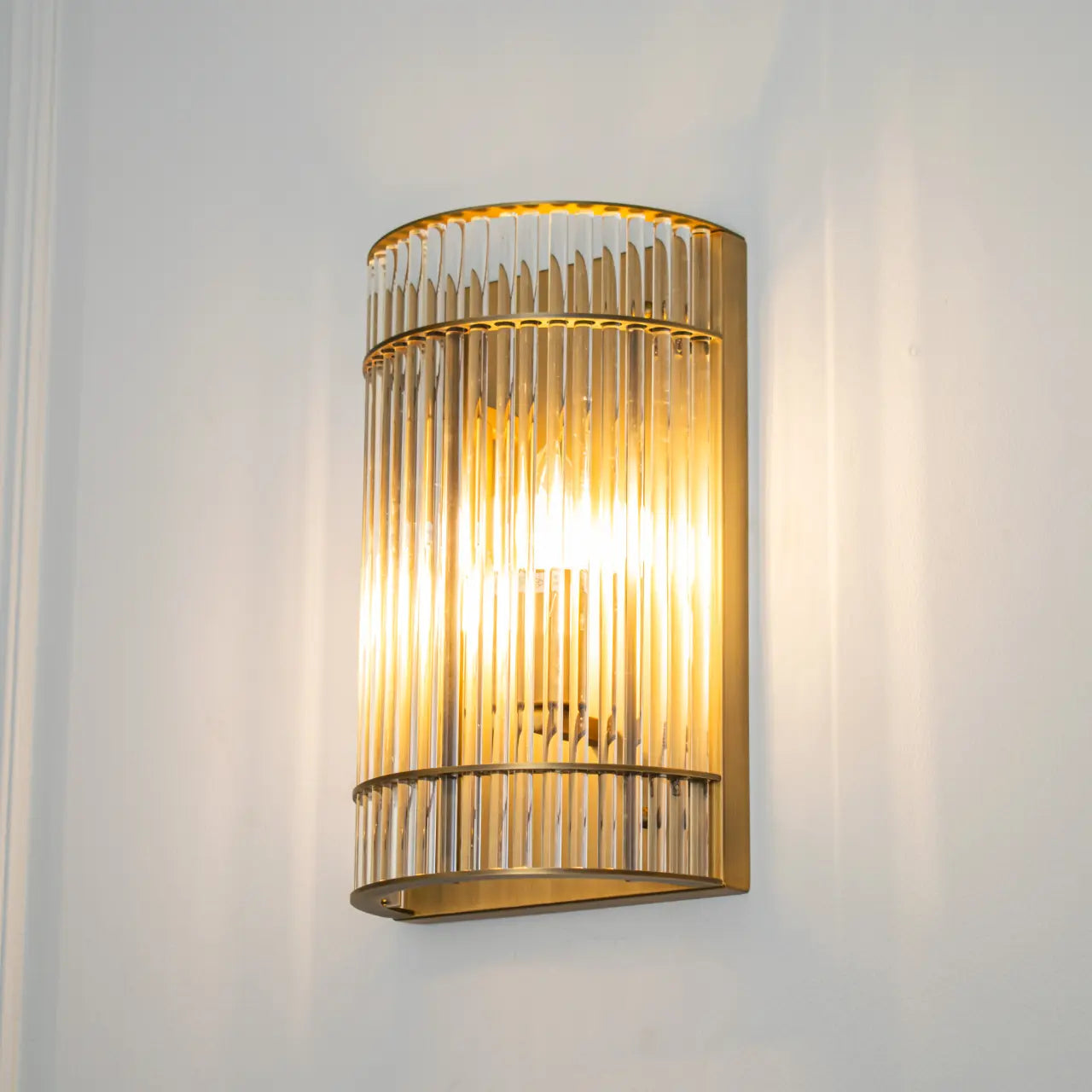 Macy Antique Brass Wall Lamp