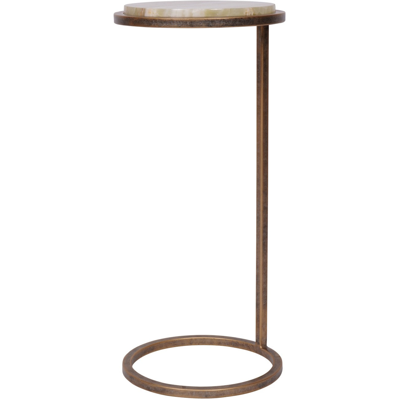 Luna Accent Table Onyx Green Marble