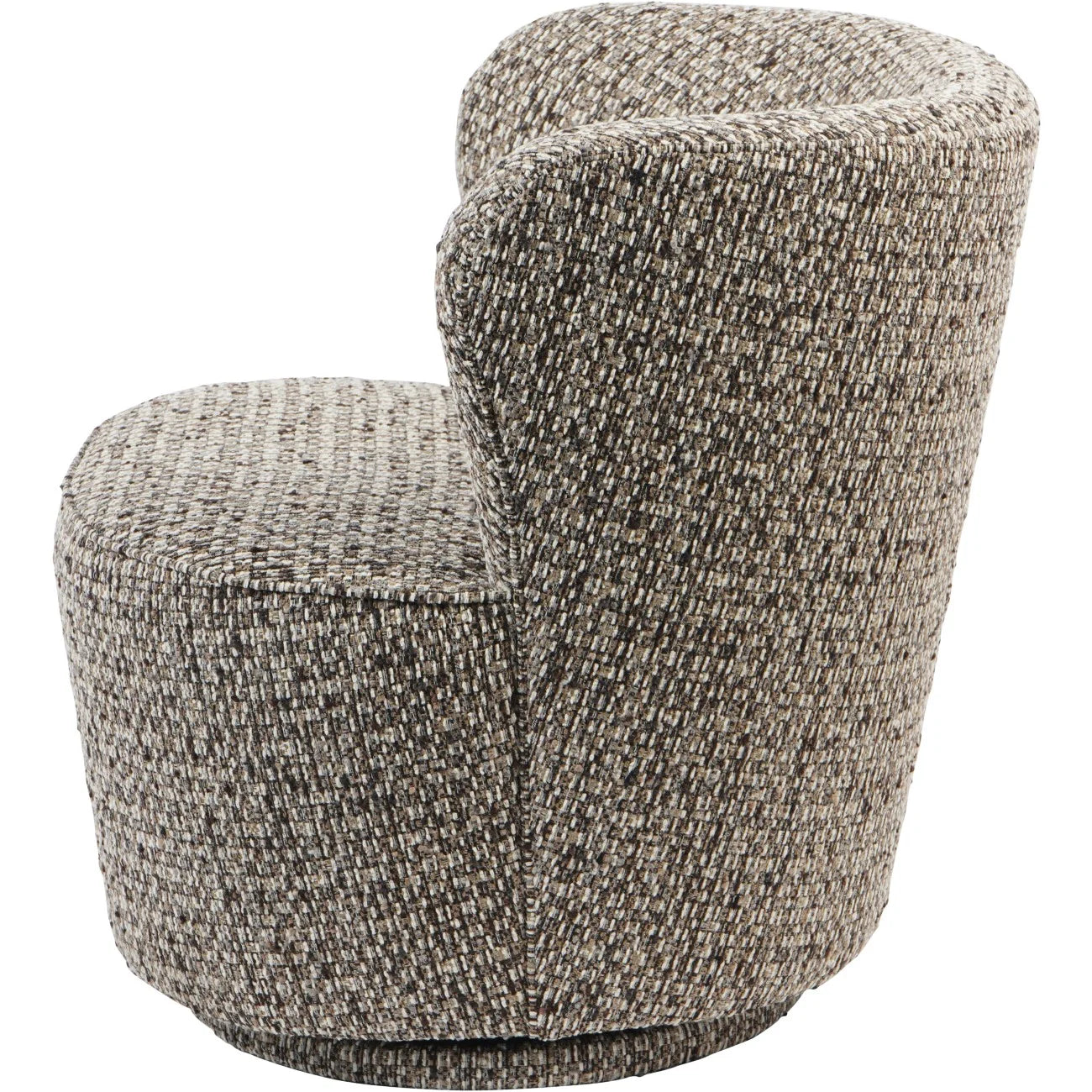 Isla Textured Slub Swivel Chair Mocha
