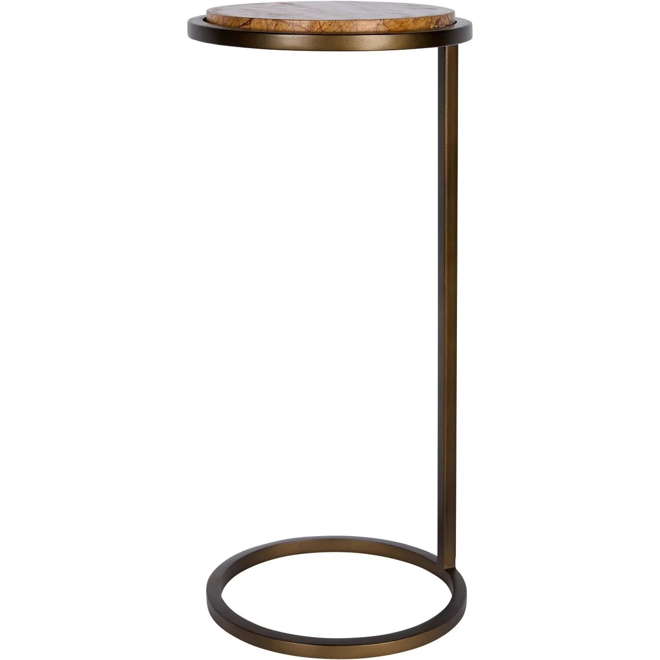 Luna Accent Table Forest Brown Marble