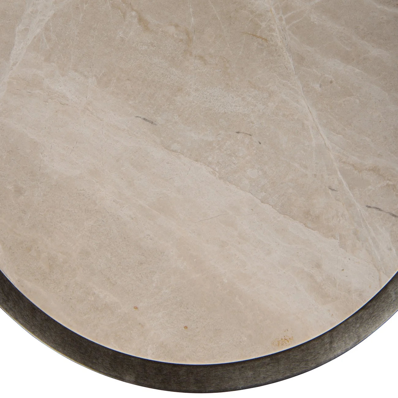 Luna Accent Table Grey Emperado Marble