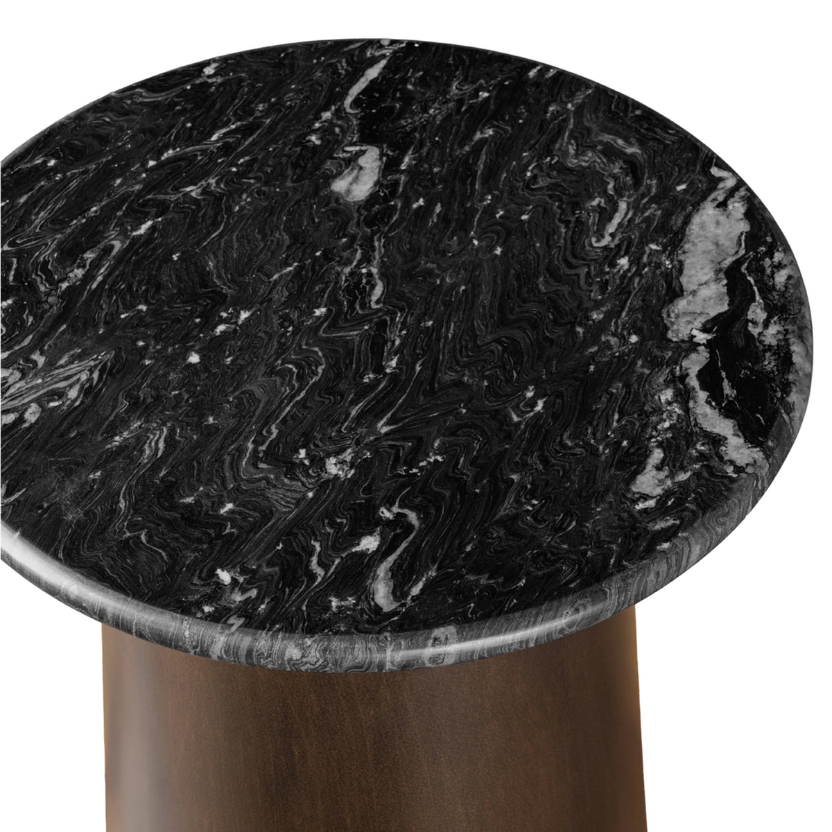 Nero Crescent Side Table