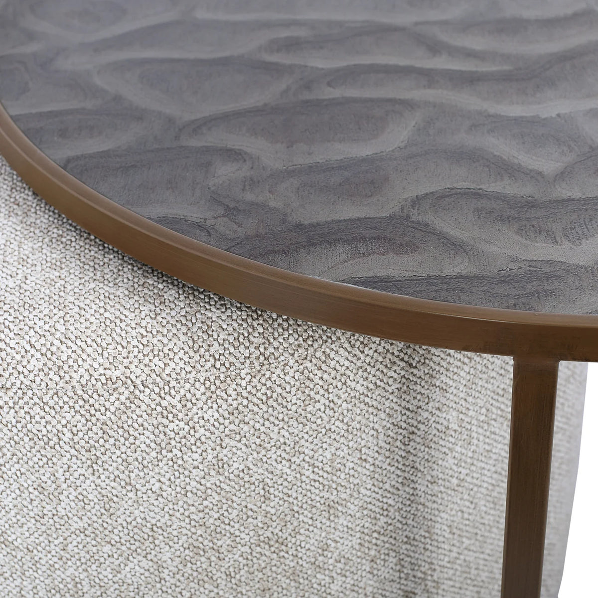 River Coffee Table & Nesting Pouffe