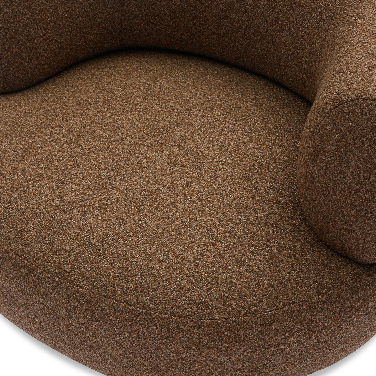 Redeo Swivel Occasional Chair - Capella Fennel Seed | Matt Black Metal (Crib 5)