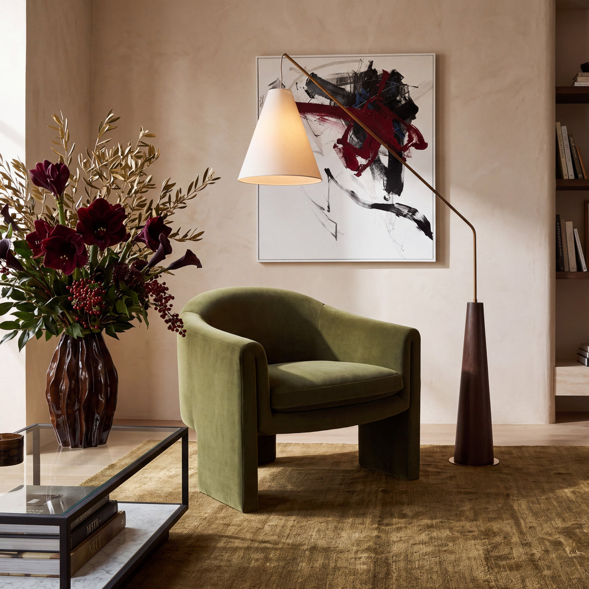 Iconic Occasional Chair - Kaster II Olive