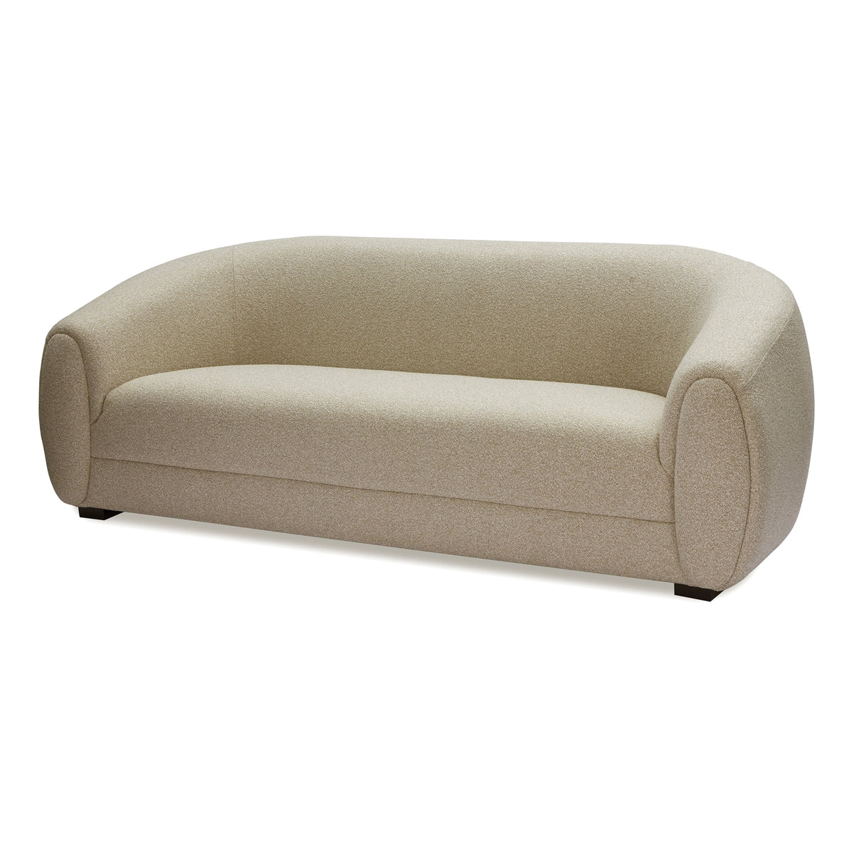 Voltaire Sofa - Capella Sand | Dark Brown Solid Wood (Crib 5)