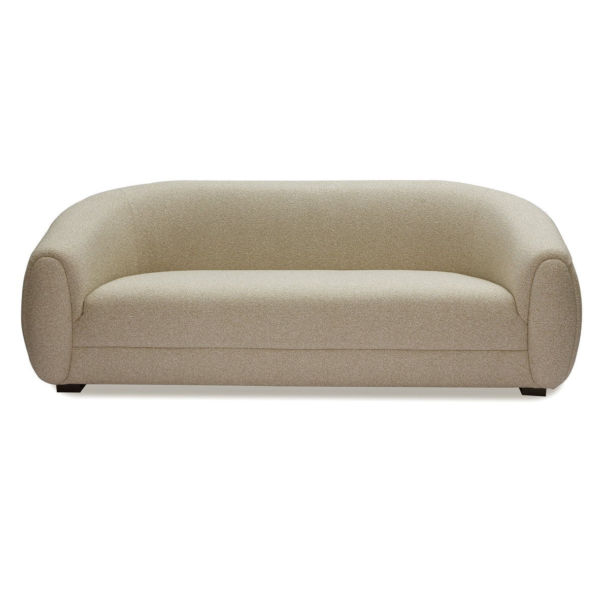 Voltaire Sofa - Capella Sand | Dark Brown Solid Wood (Crib 5)