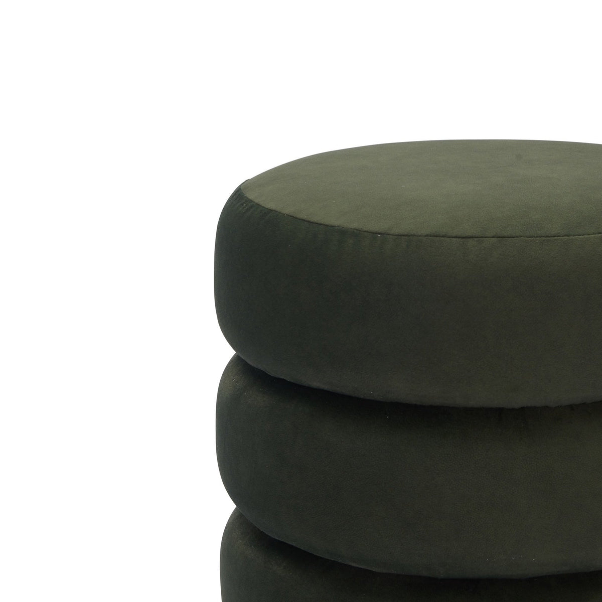 Trace Footstool - Hopper Moss | Mid Brown Oak Sold Wood (Crib 5)