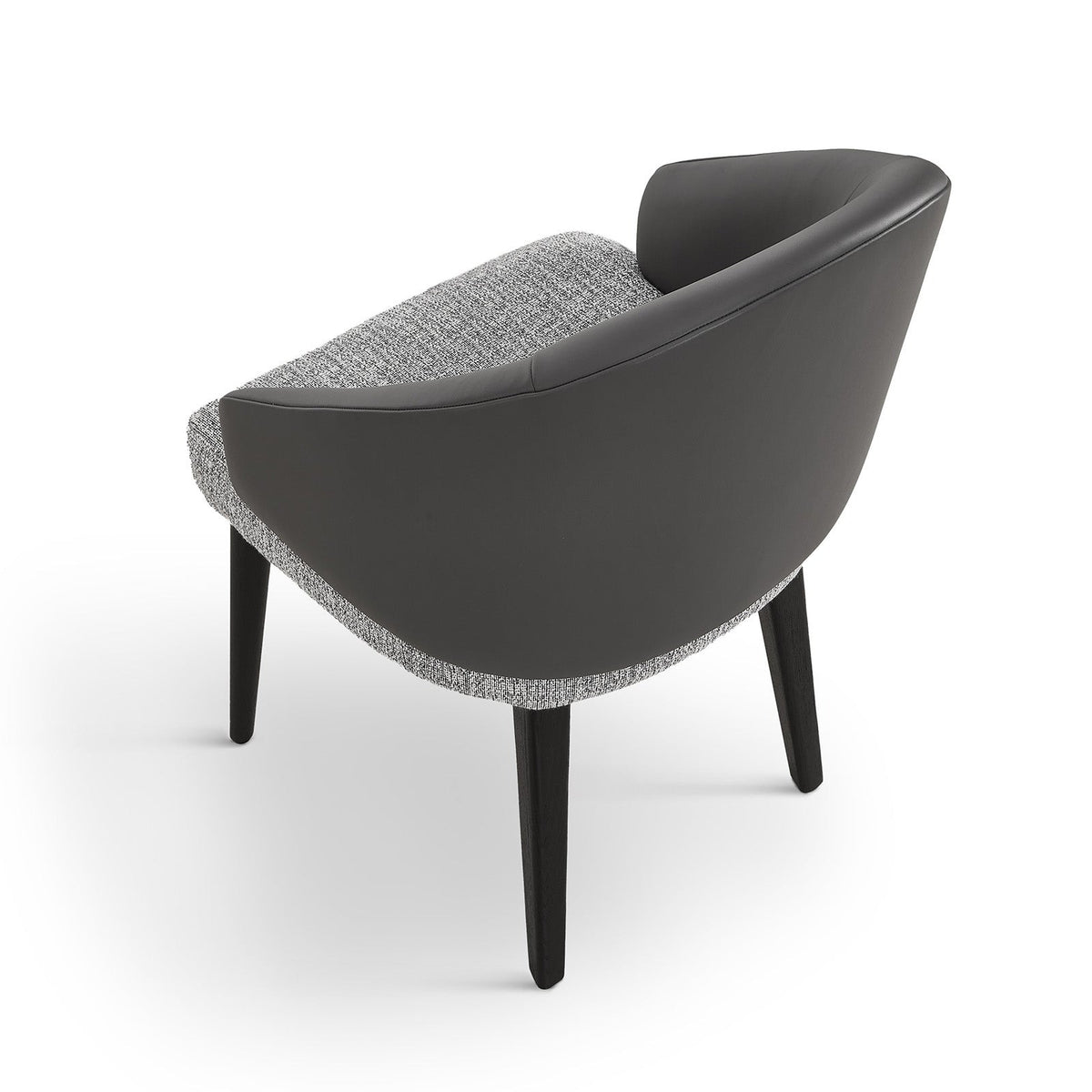 Agadir Dining Chair (Crib 5) - Kelpa Taupe/Vegan Grey Leather