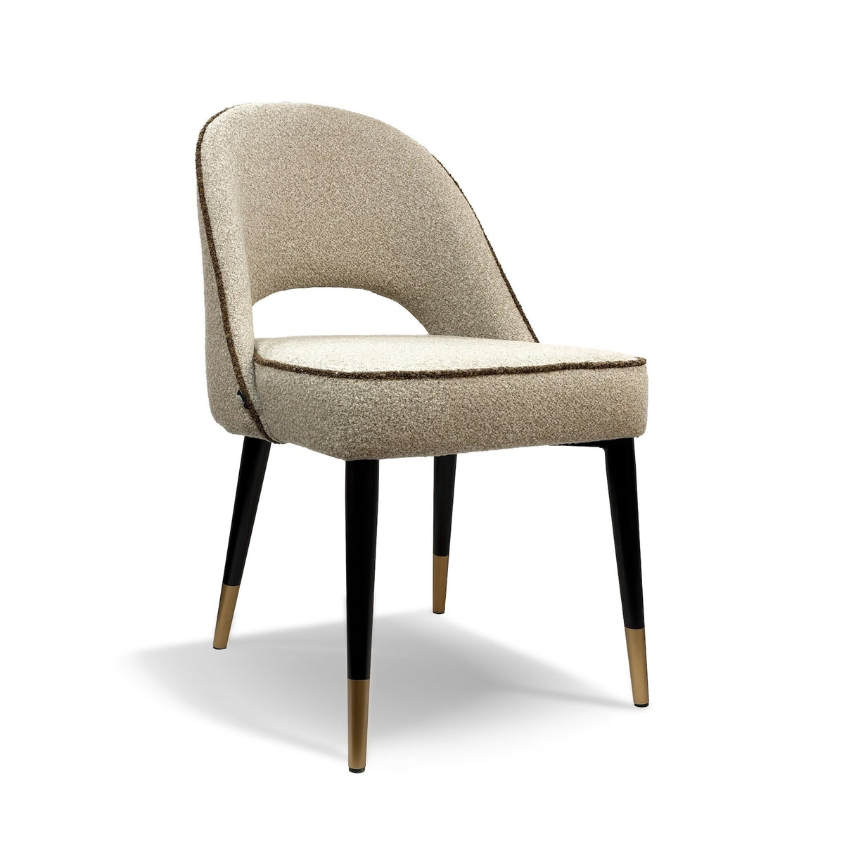 Yves Dining Chair (set of 2) - (Crib 5) Capella Sand with Capella Fennel Seed Piping