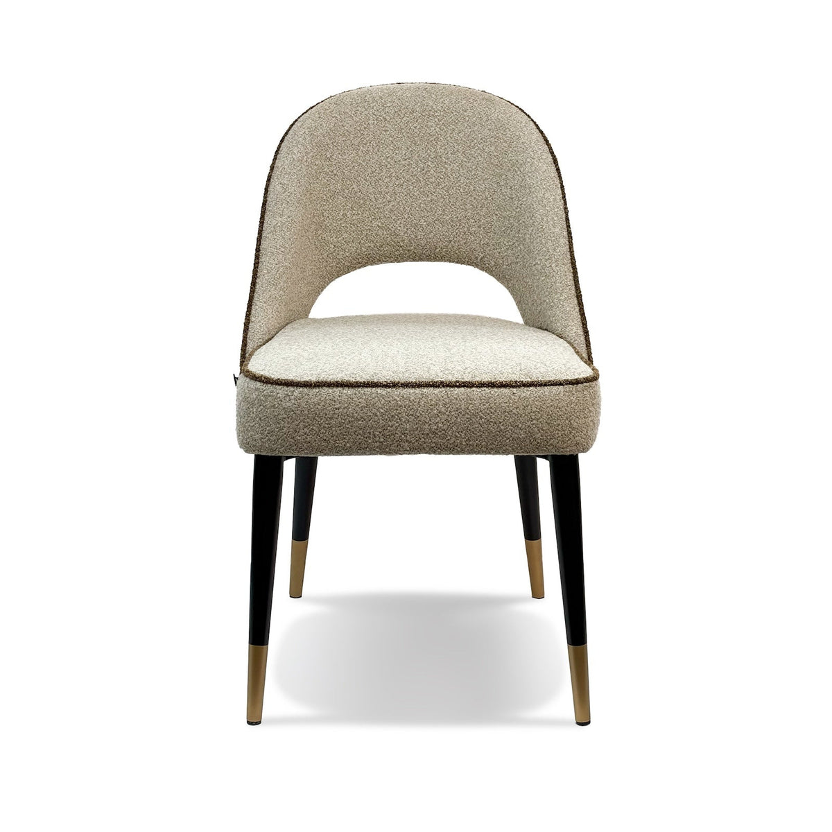 Yves Dining Chair (set of 2) - (Crib 5) Capella Sand with Capella Fennel Seed Piping