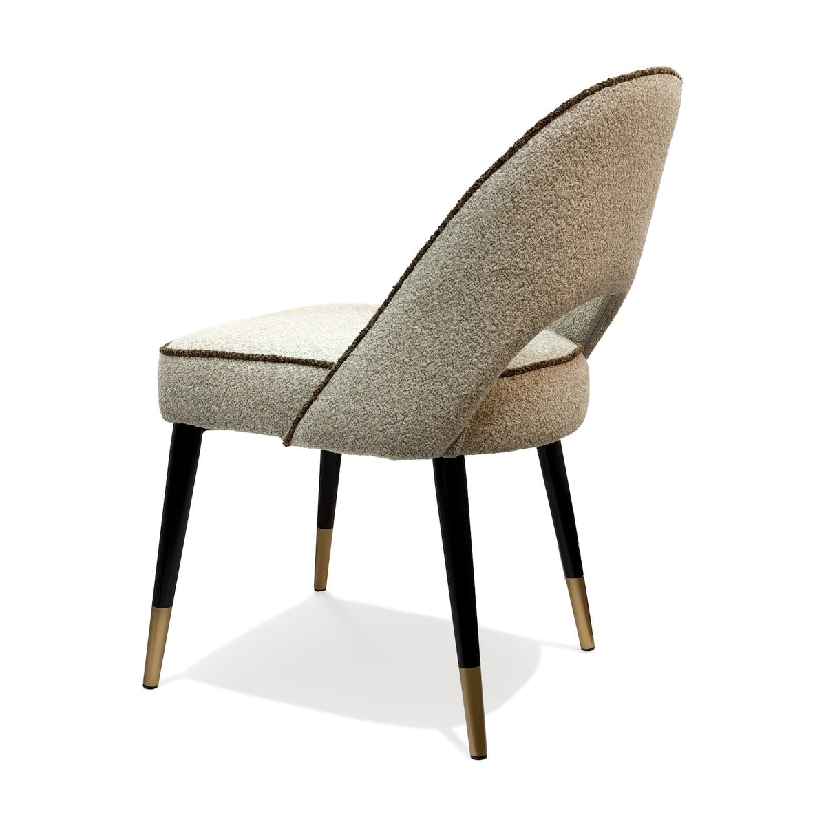 Yves Dining Chair (set of 2) - (Crib 5) Capella Sand with Capella Fennel Seed Piping