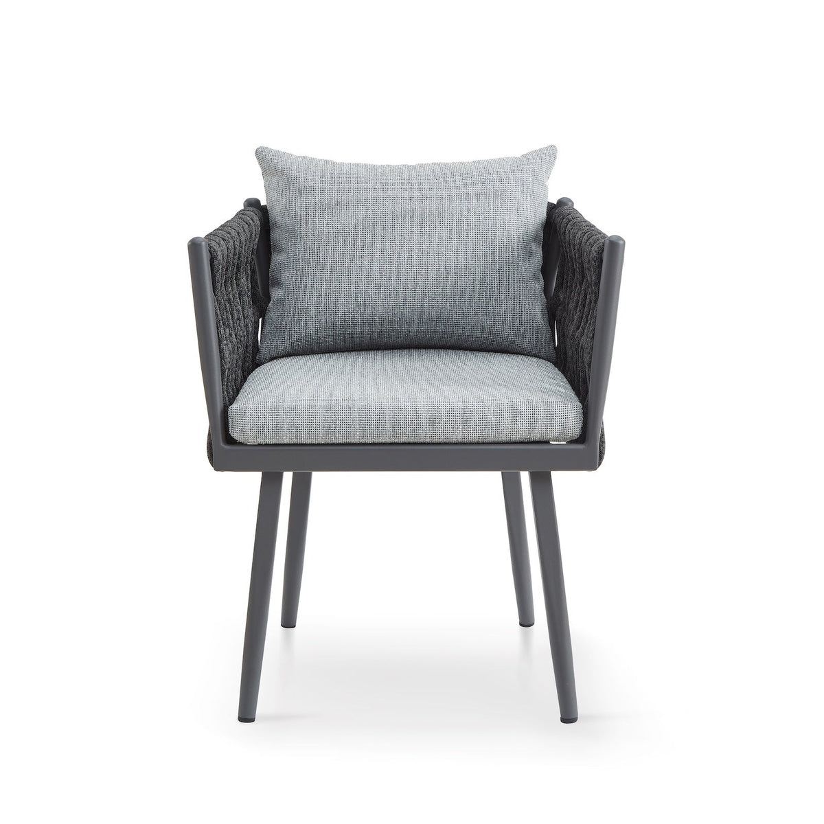 Charly Outdoor Dining Chair - (Crib 5) Hunter Stone and Charcoal Grey