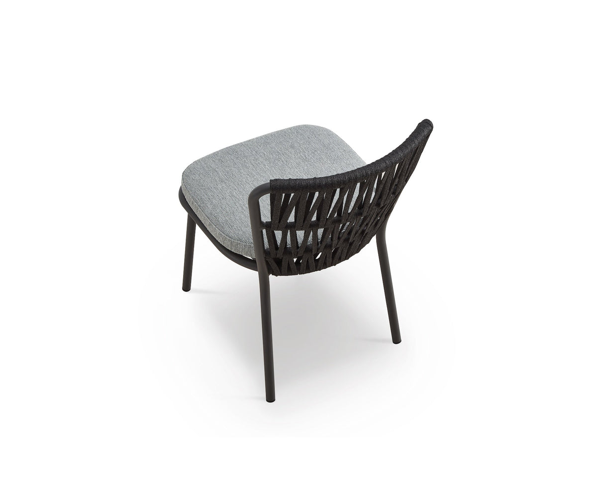 Ariana Outdoor Dining Chair (set of 2) - (Crib 5) Hunter Stone and Charcoal Grey