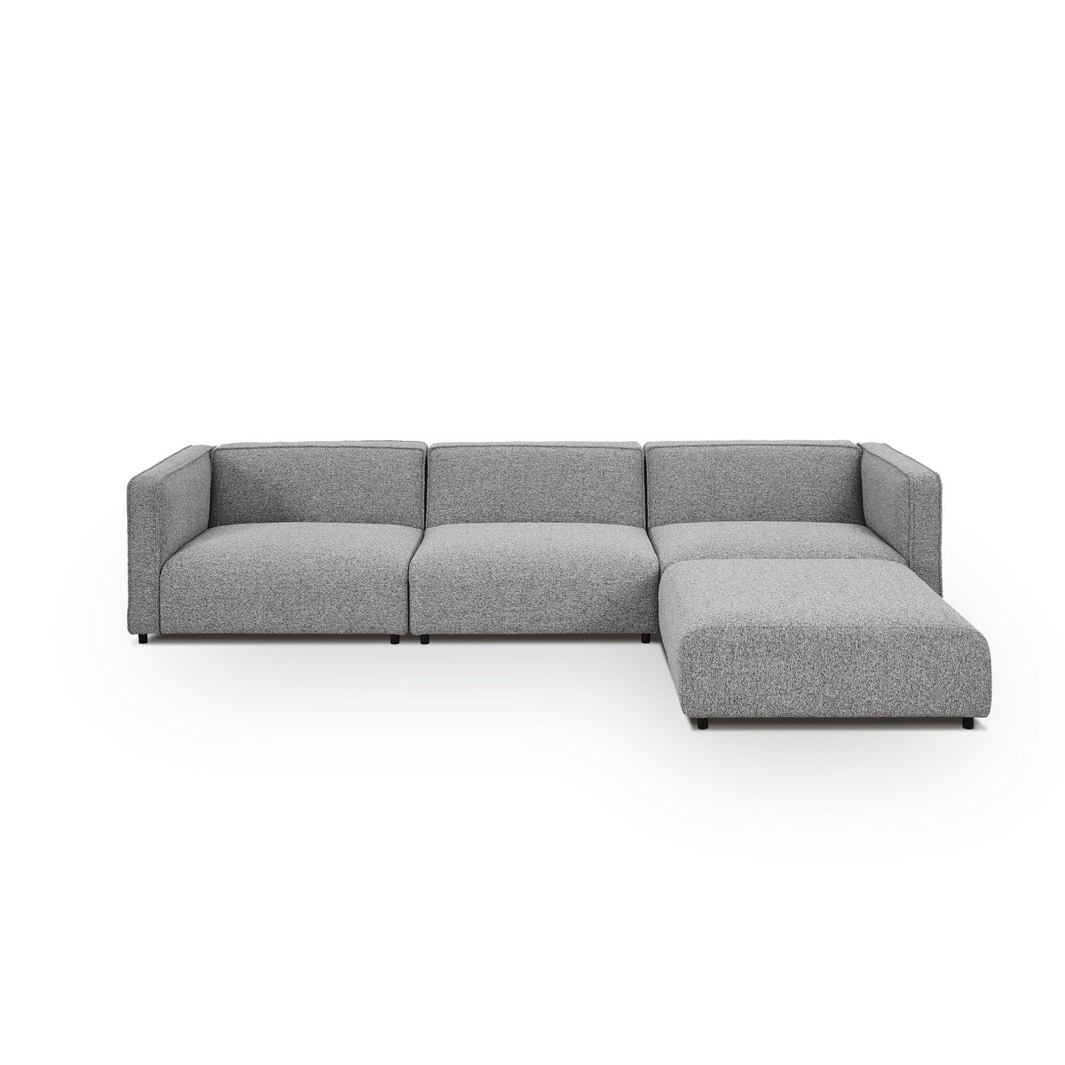 Riviera Outdoor Modular Sofa - (Crib 5) Lima Grey and Deep Charcoal