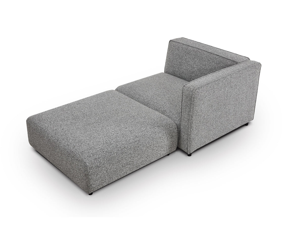 Riviera Outdoor Modular Sofa - (Crib 5) Lima Grey and Deep Charcoal