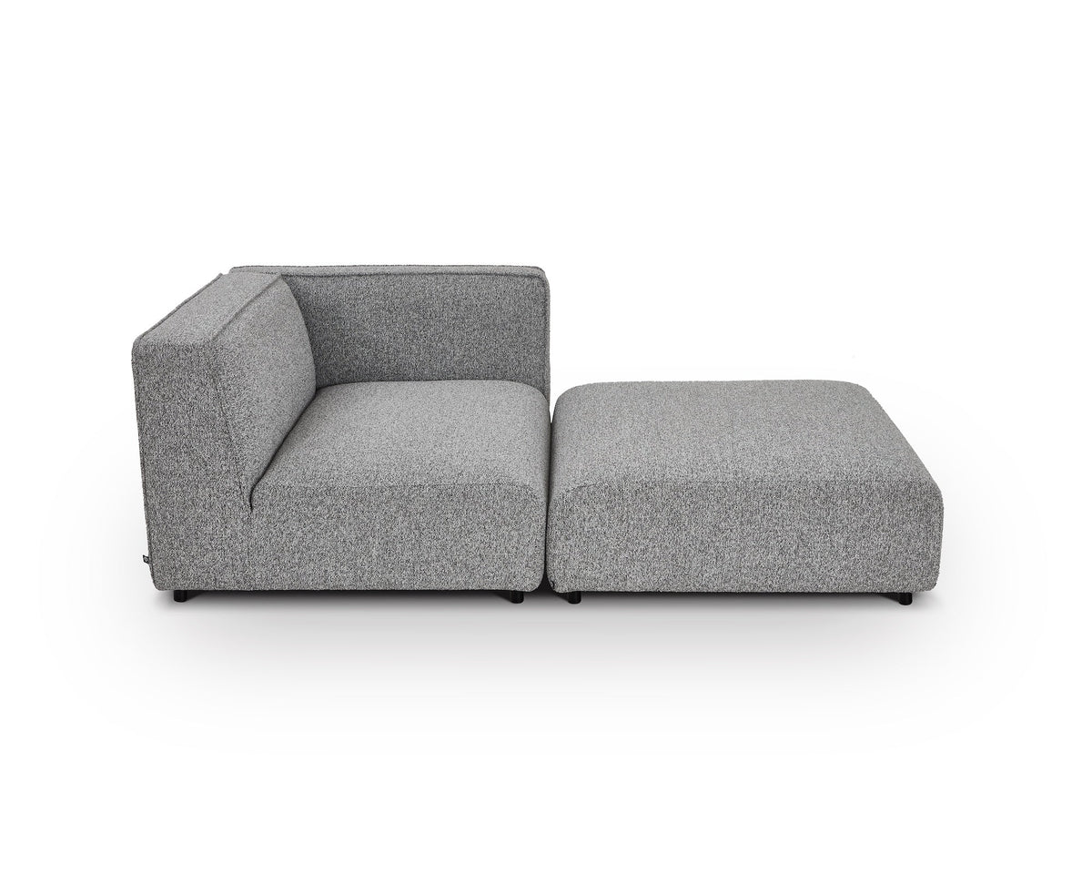 Riviera Outdoor Modular Sofa - (Crib 5) Lima Grey and Deep Charcoal