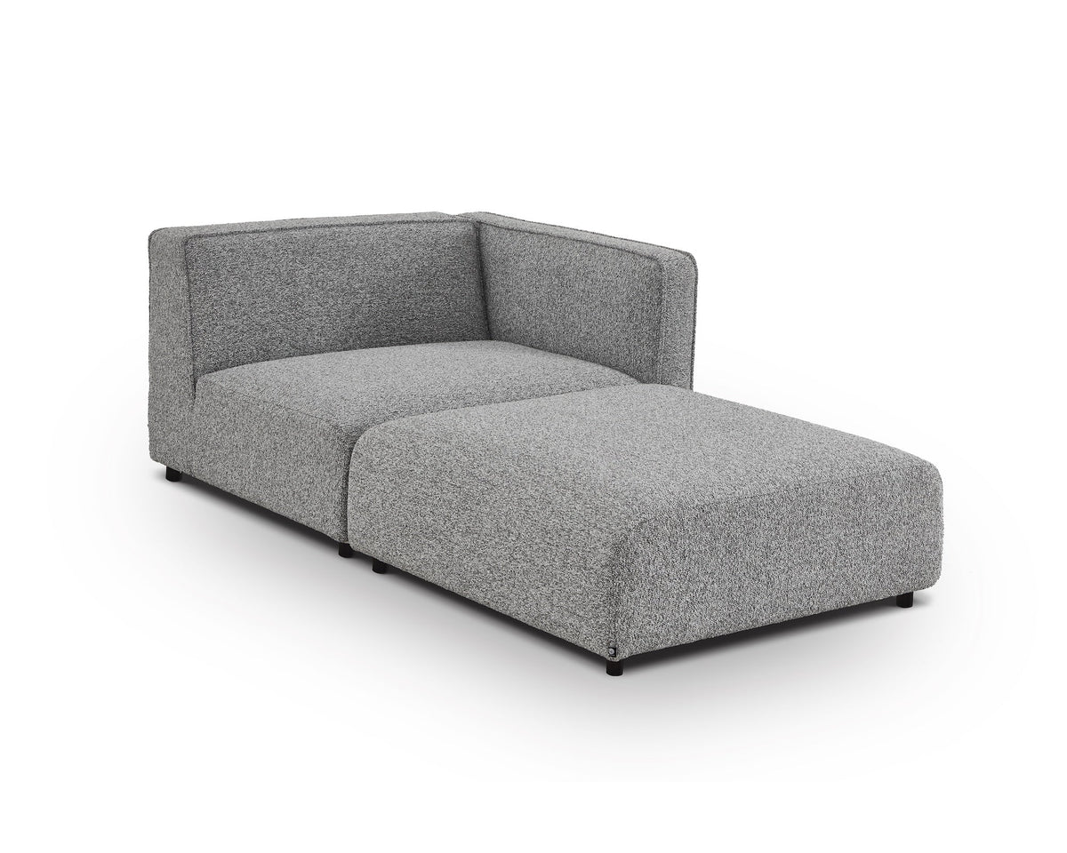 Riviera Outdoor Modular Sofa - (Crib 5) Lima Grey and Deep Charcoal