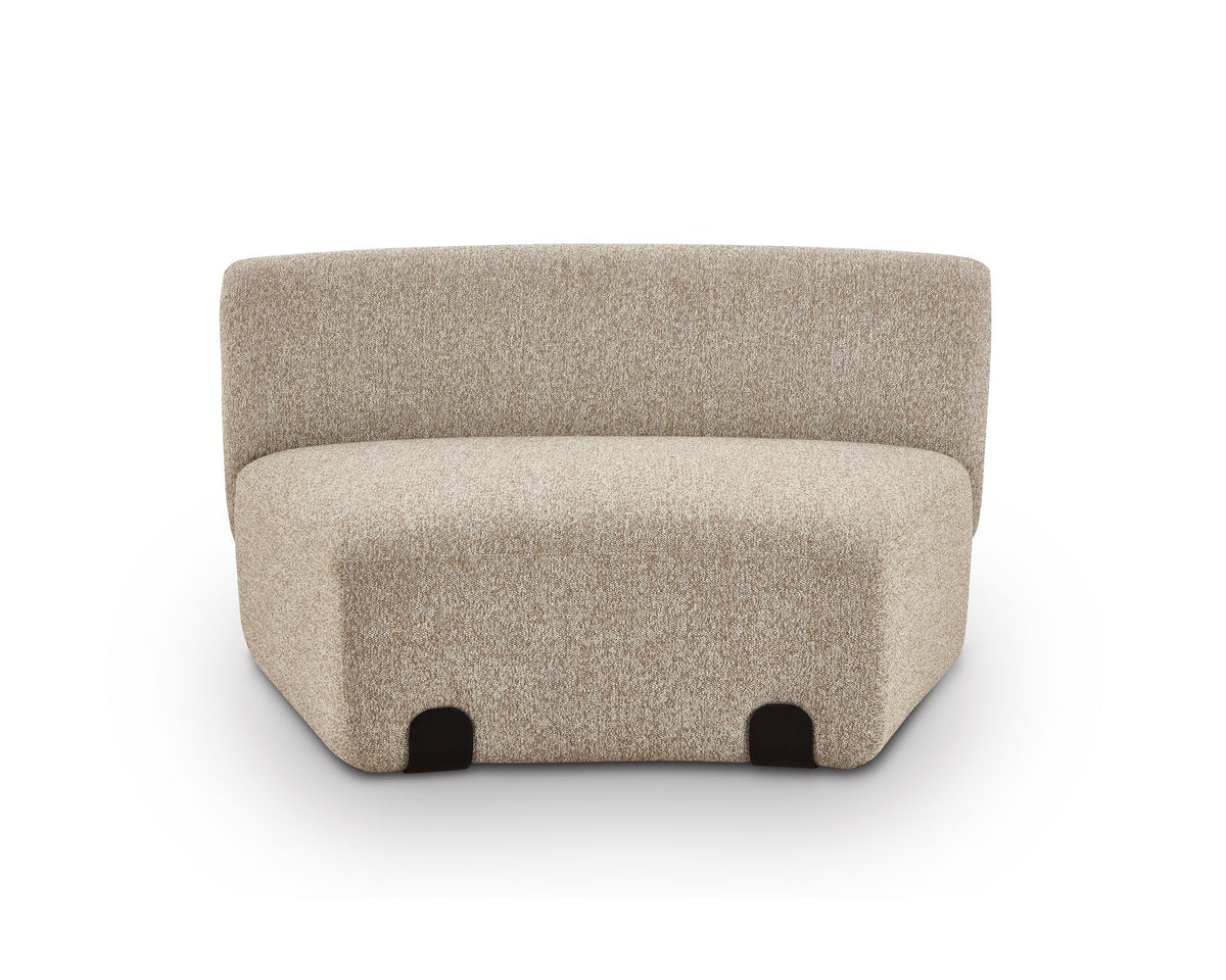 Capri Outdoor Modular Sofa - (Crib 5) Lima Beige and Deep Charcoal